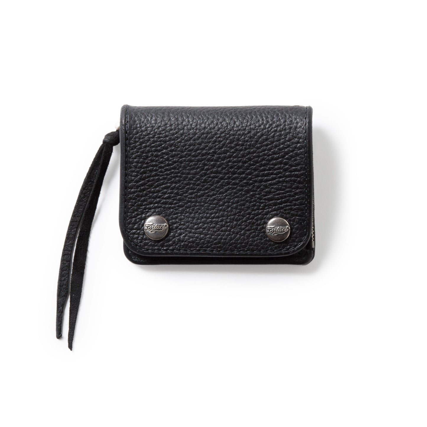 EVILACT x AWAKE SHORT LEATHER WALLET-evilact button-
