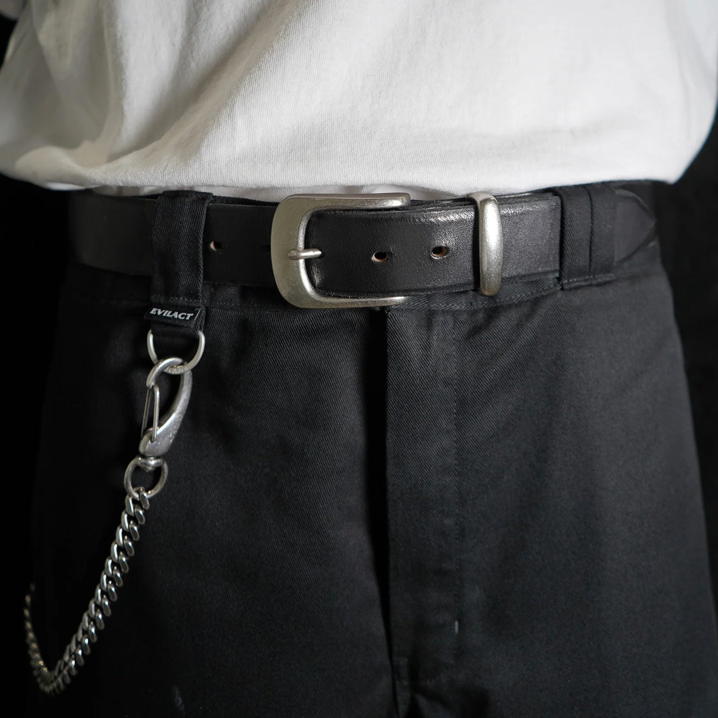 EVILACT x AWAKE SADDLE LEATHER BELT 35