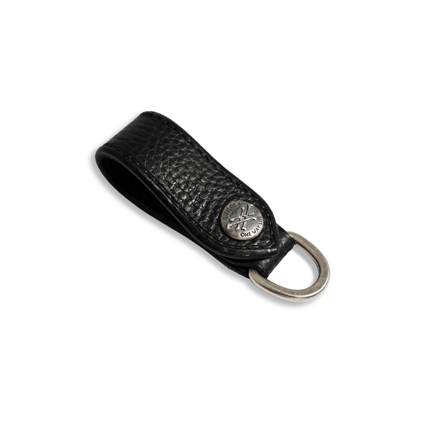 EVILACT x AWAKE LEATHER KEY RING-cross bone button-
