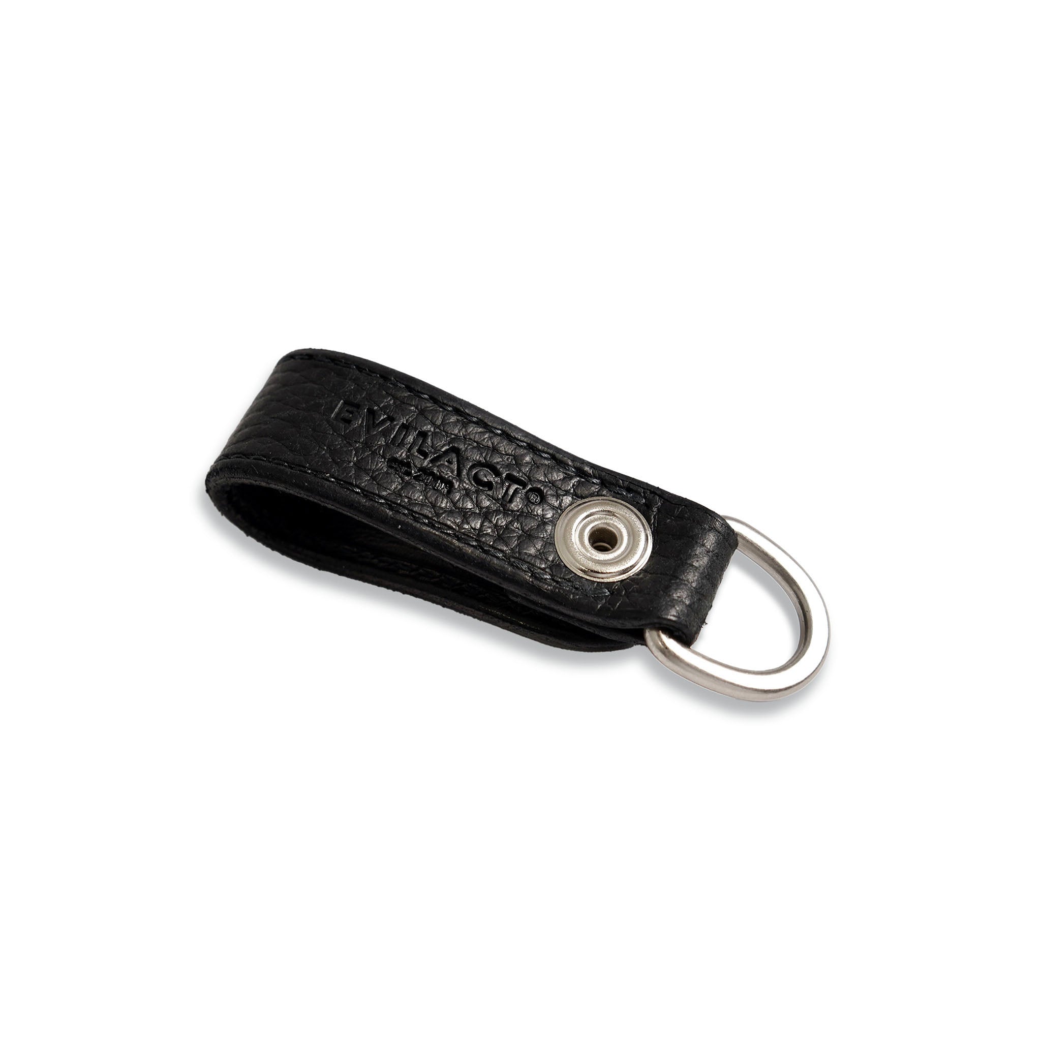 EVILACT x AWAKE LEATHER KEY RING-cross bone button- | EVILACT