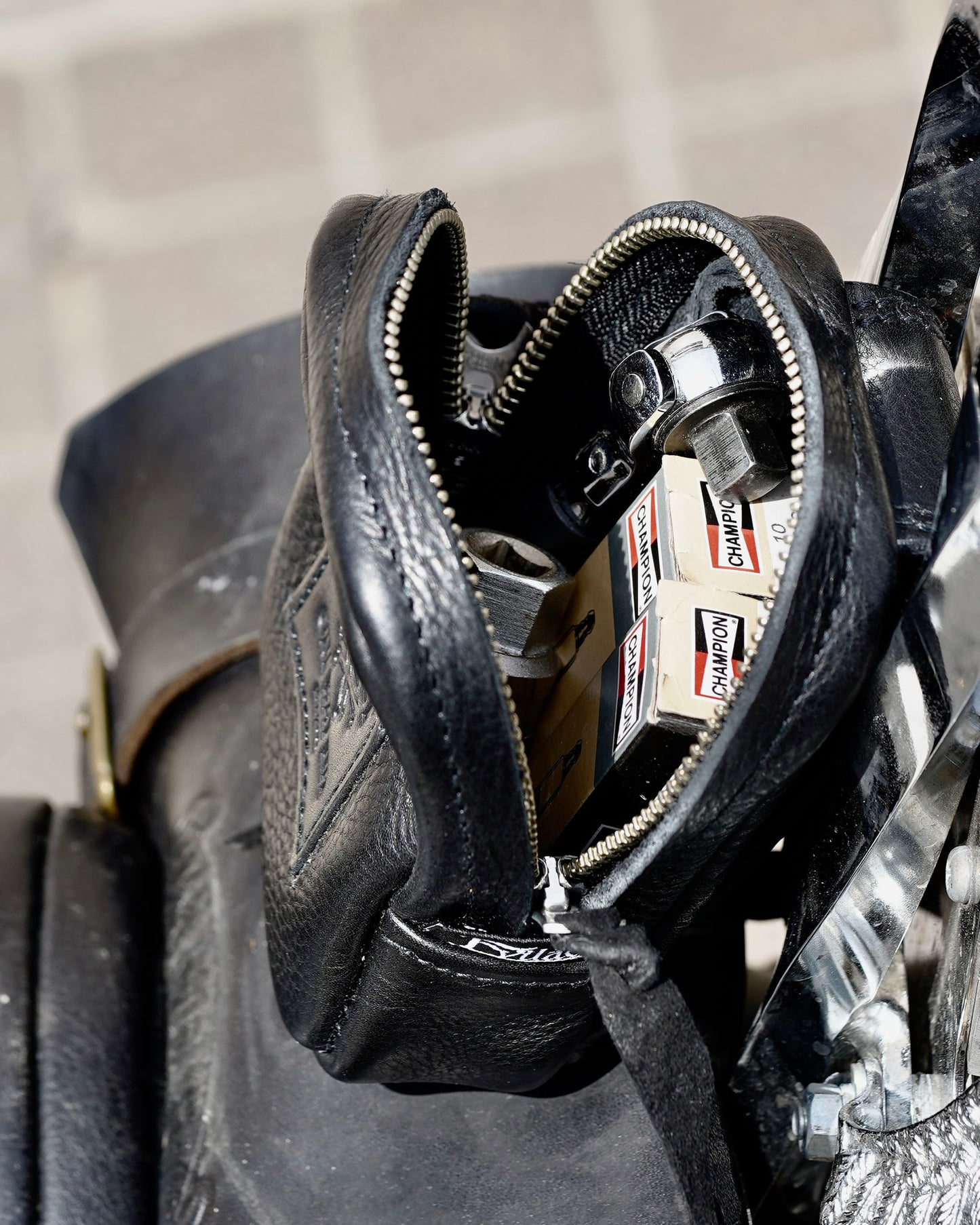 EVILACT × AWAKE LEATHER BELT BAG