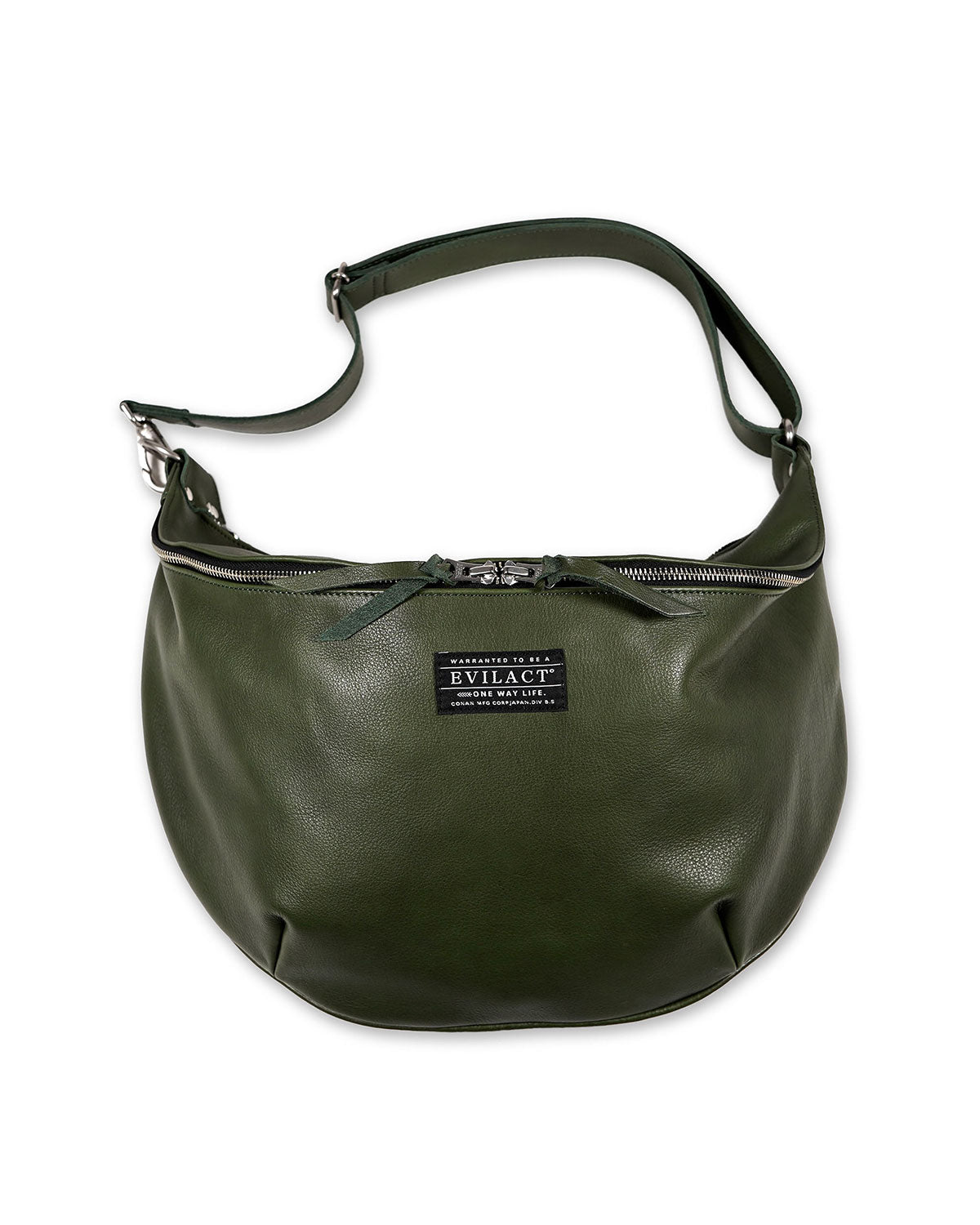 EVILACT LEATHER SHOLDER BAG-L green