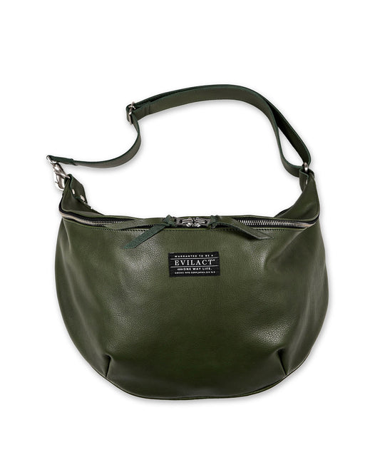 EVILACT LEATHER SHOLDER BAG-L green