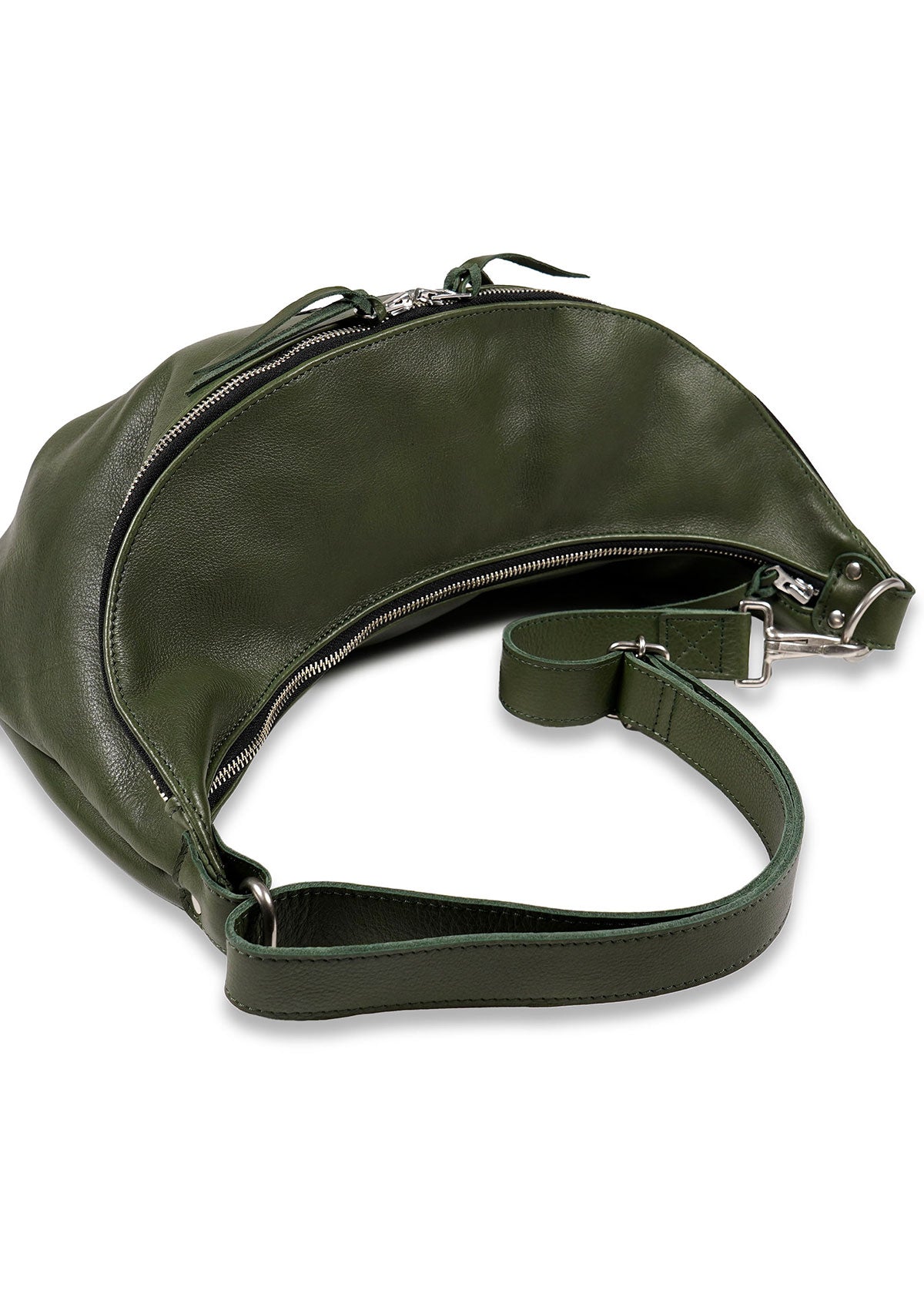 EVILACT LEATHER SHOLDER BAG-L green