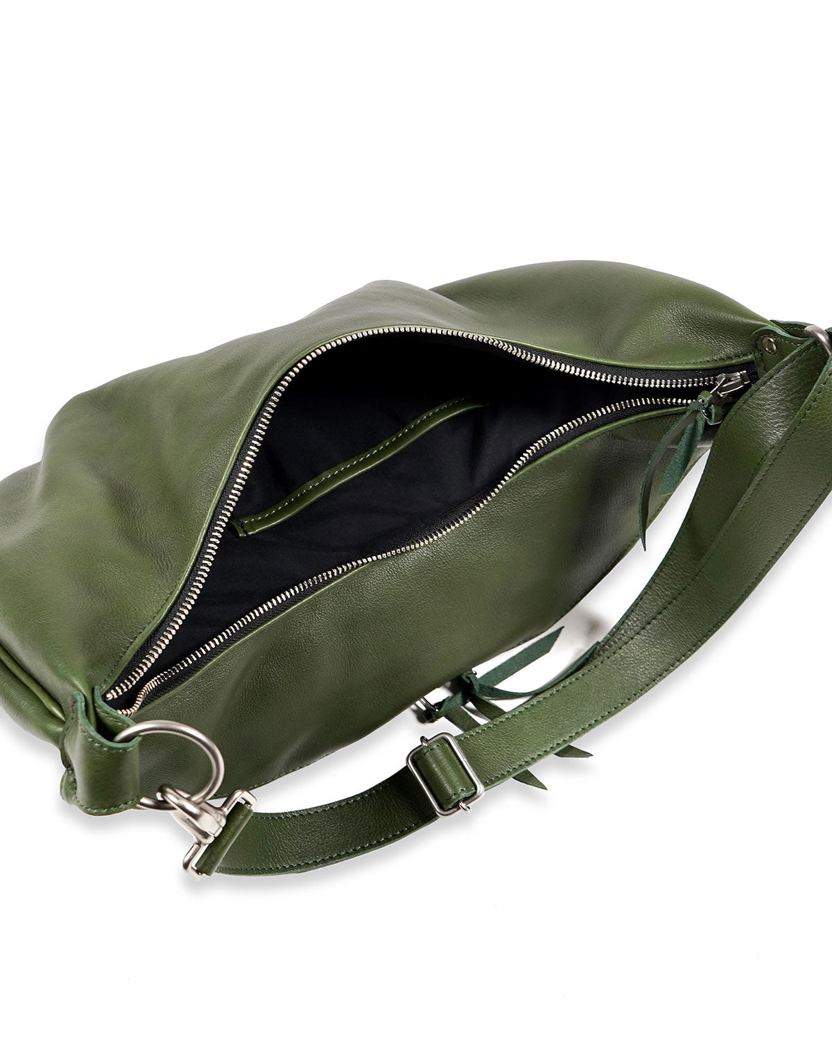 EVILACT LEATHER SHOLDER BAG-L green