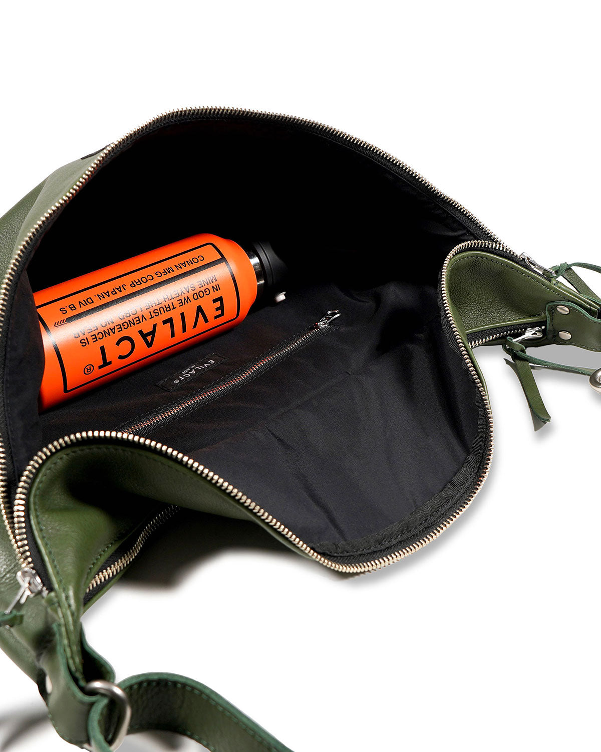 EVILACT LEATHER SHOLDER BAG-L green