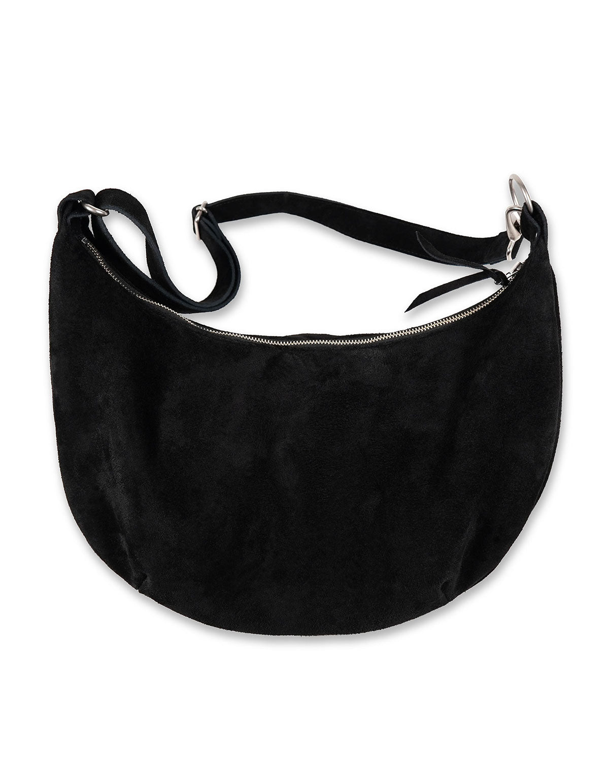 EVILACT LEATHER SHOLDER BAG-L suede black