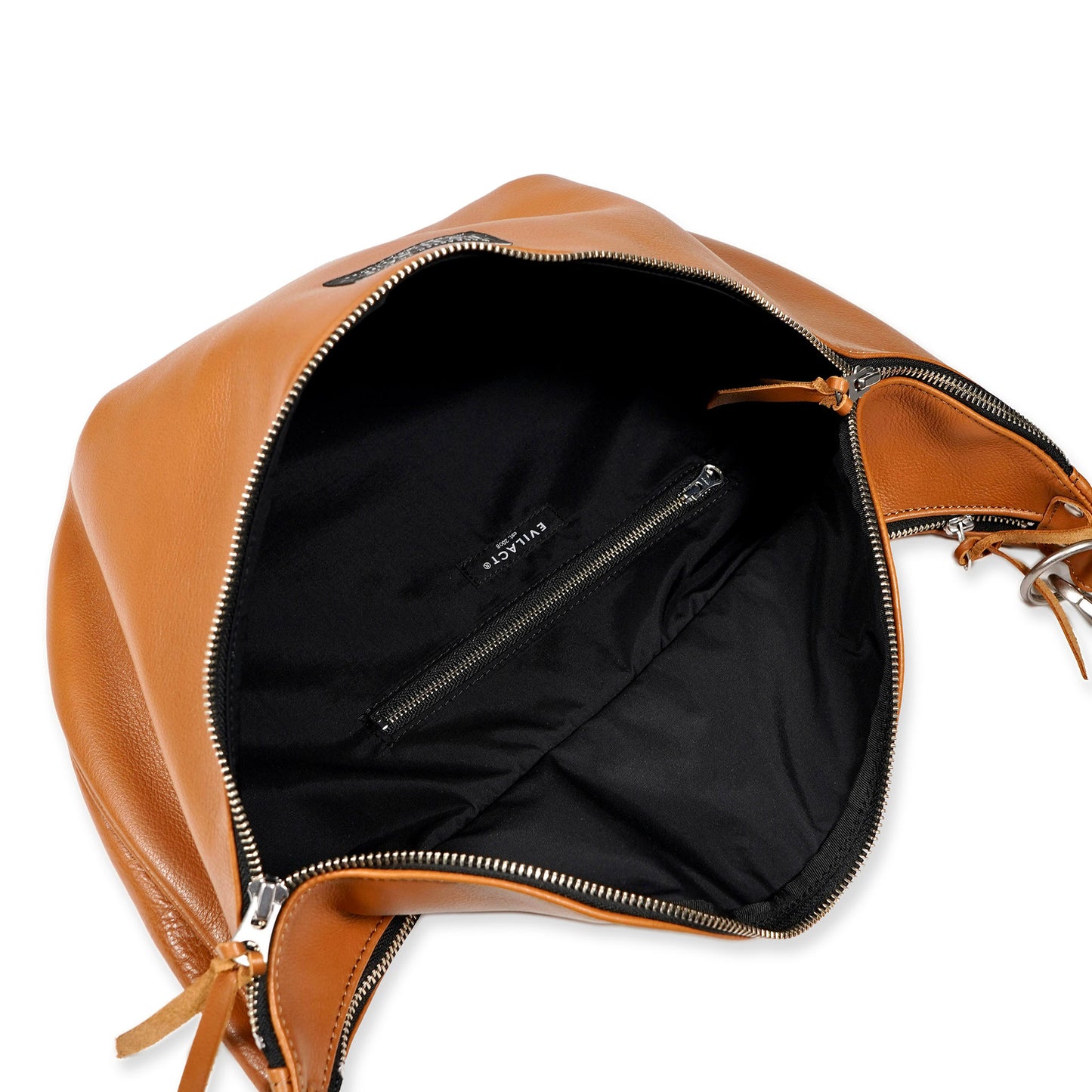 EVILACT LEATHER SHOULDER BAG-L l. brown - limited color -
