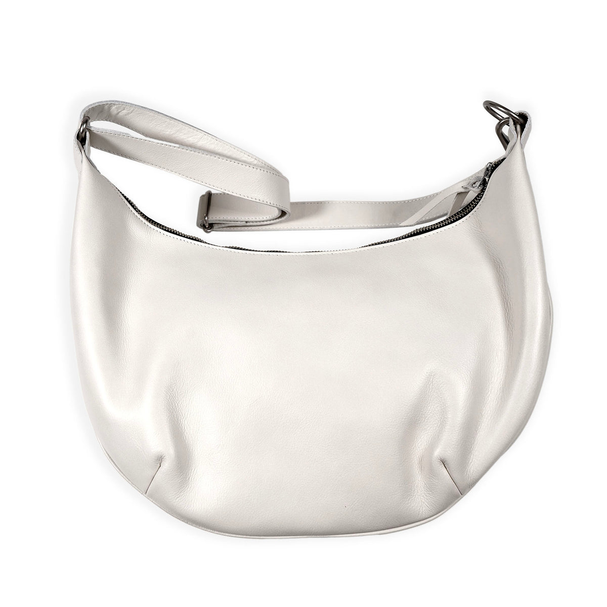 EVILACT LEATHER SHOULDER BAG-L off white - limited color -