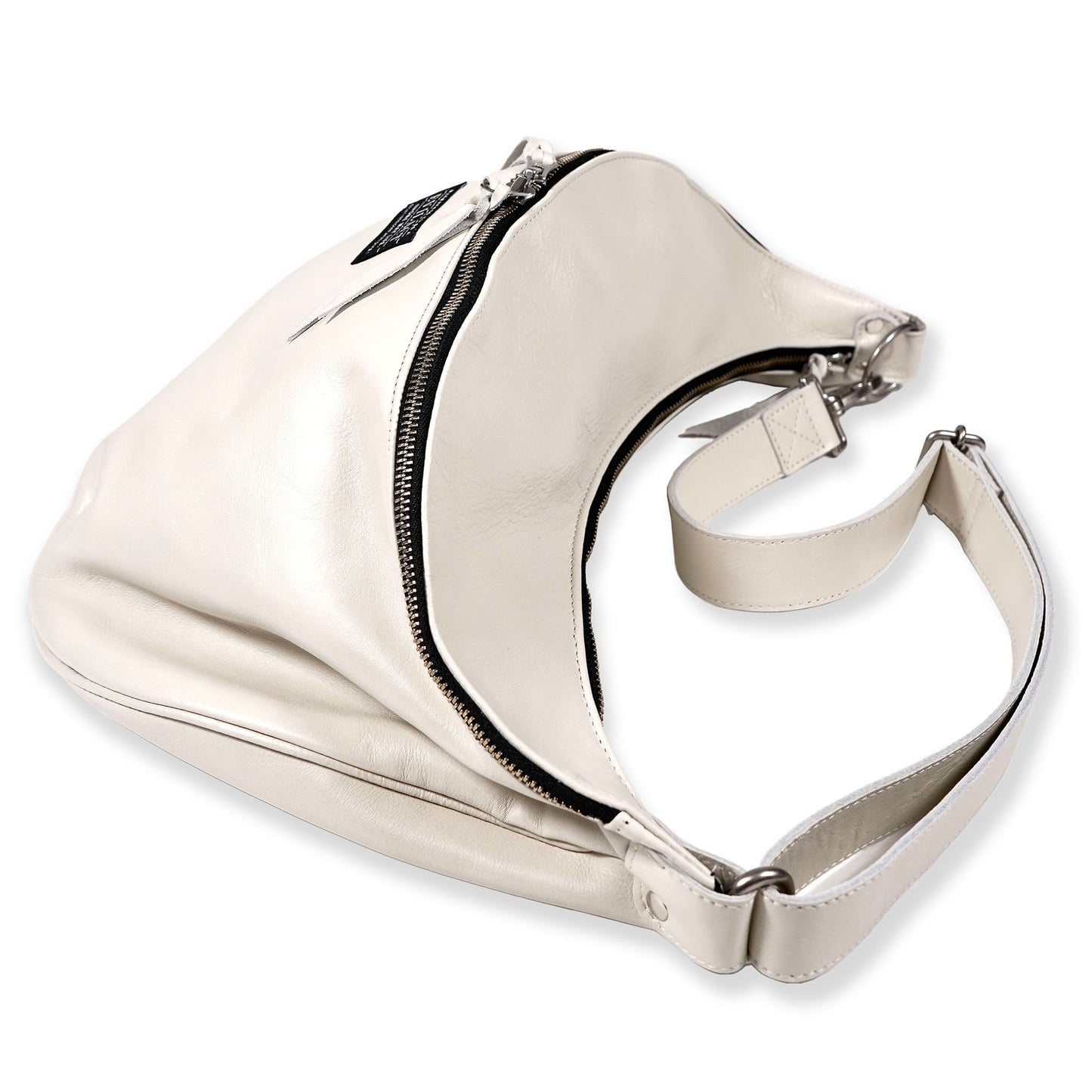 EVILACT LEATHER SHOULDER BAG-L off white - limited color -