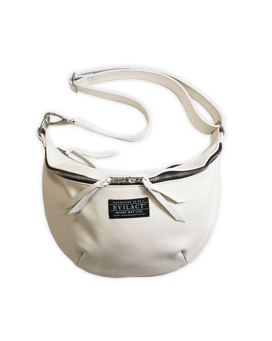 EVILACT LEATHER SHOULDER BAG-S -off white-limited color-