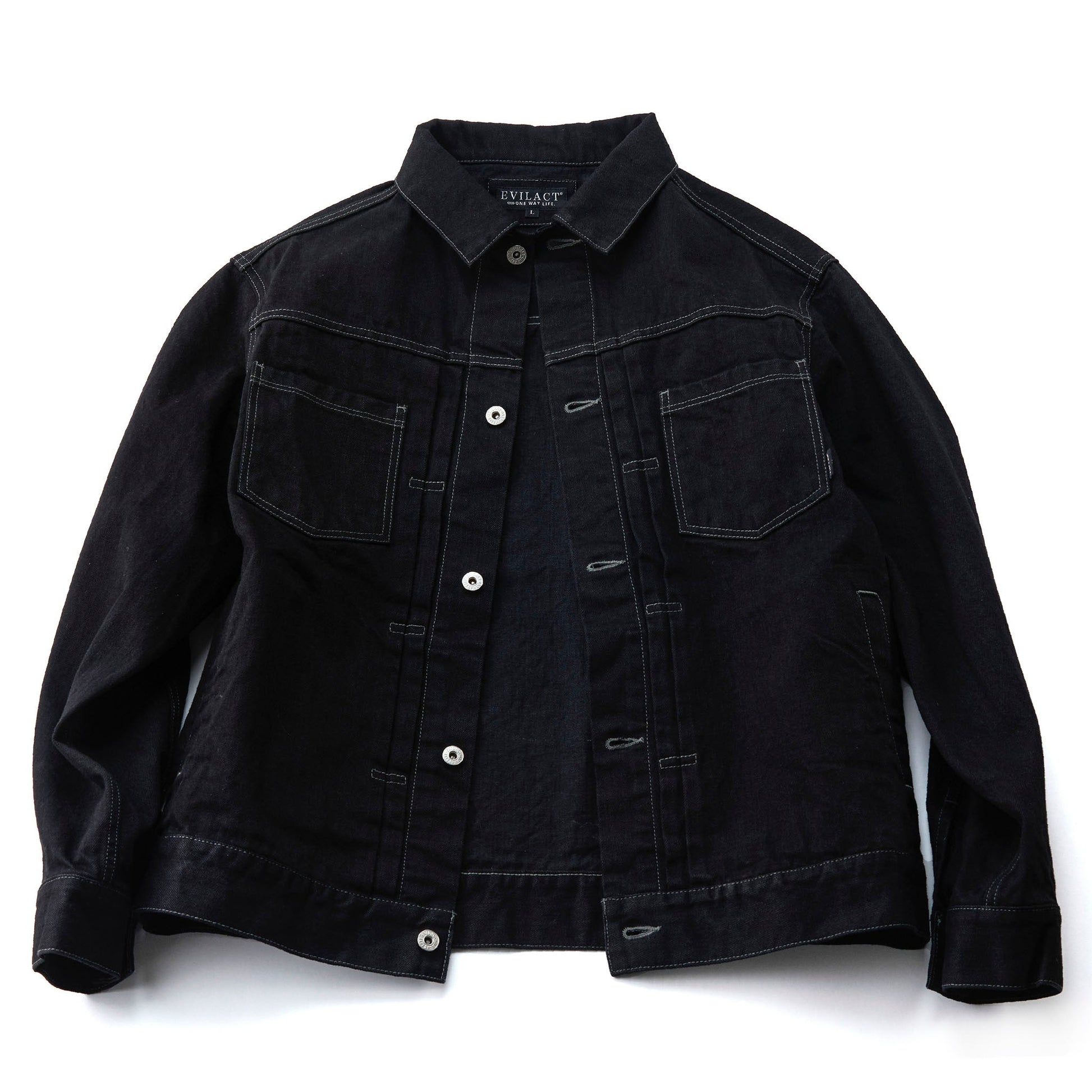 EVILACT DENIM JKT 01 black