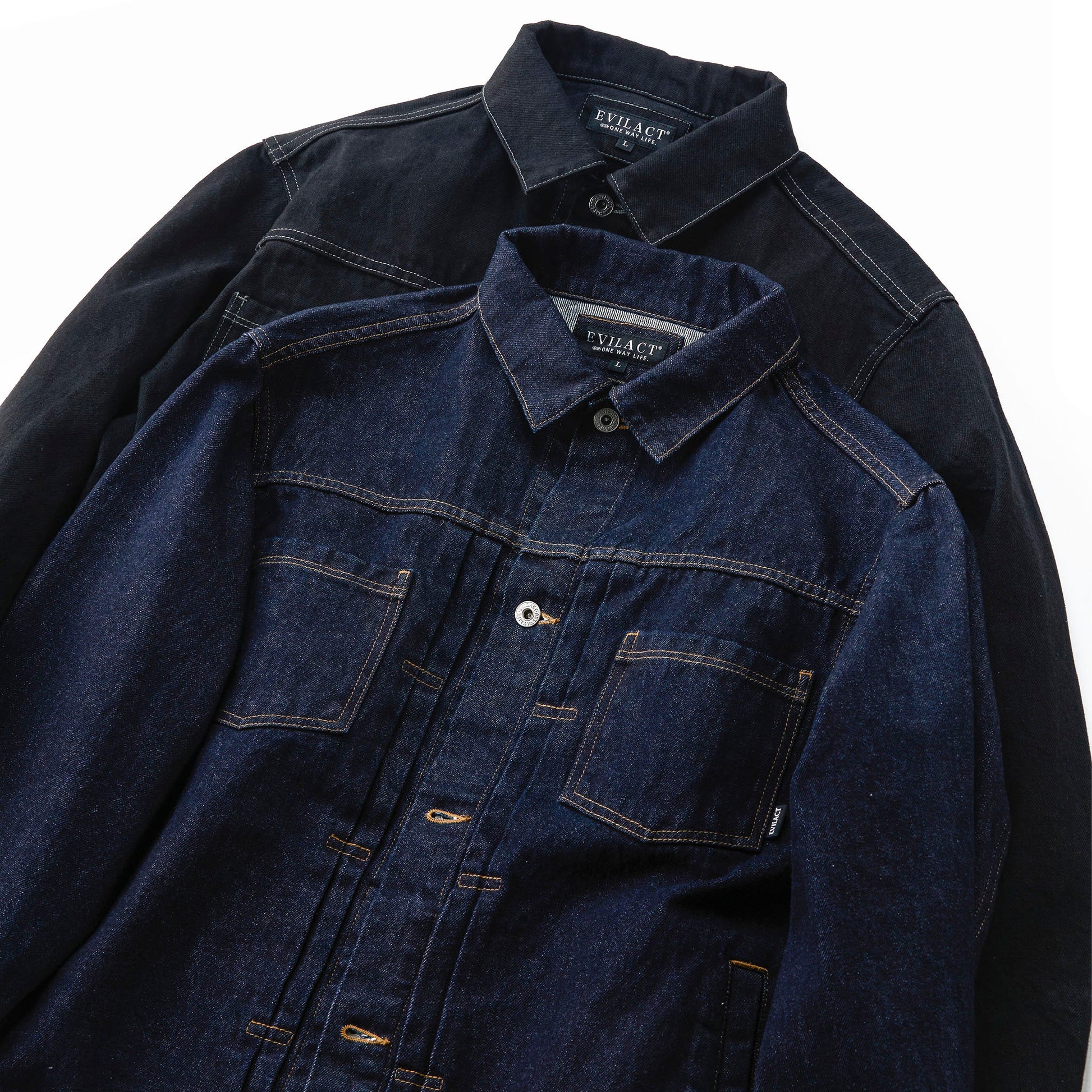EVILACT DENIM JKT 01 black