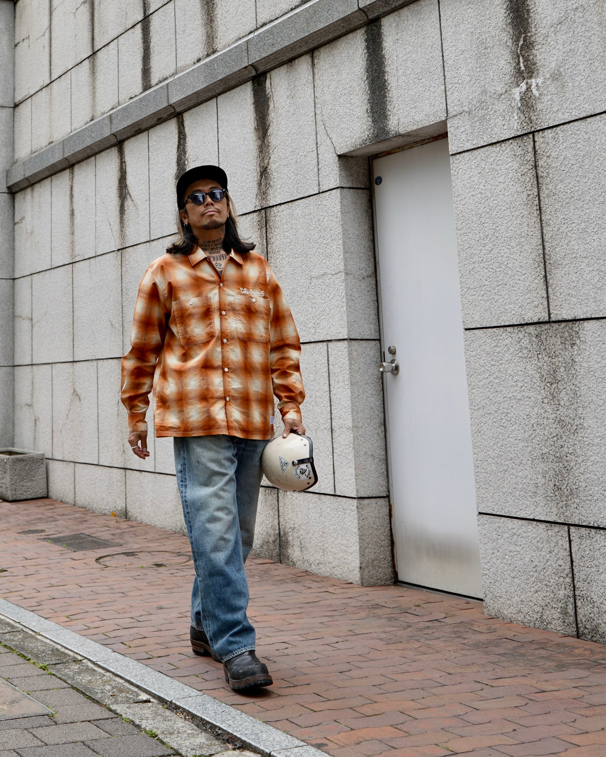 EVILACT denimデニムパンツ インディゴブルー サイズXL セルビッチ EVILACT DENIM 02 CUSTOM indigo cs | EVILACT (イーブルアクト