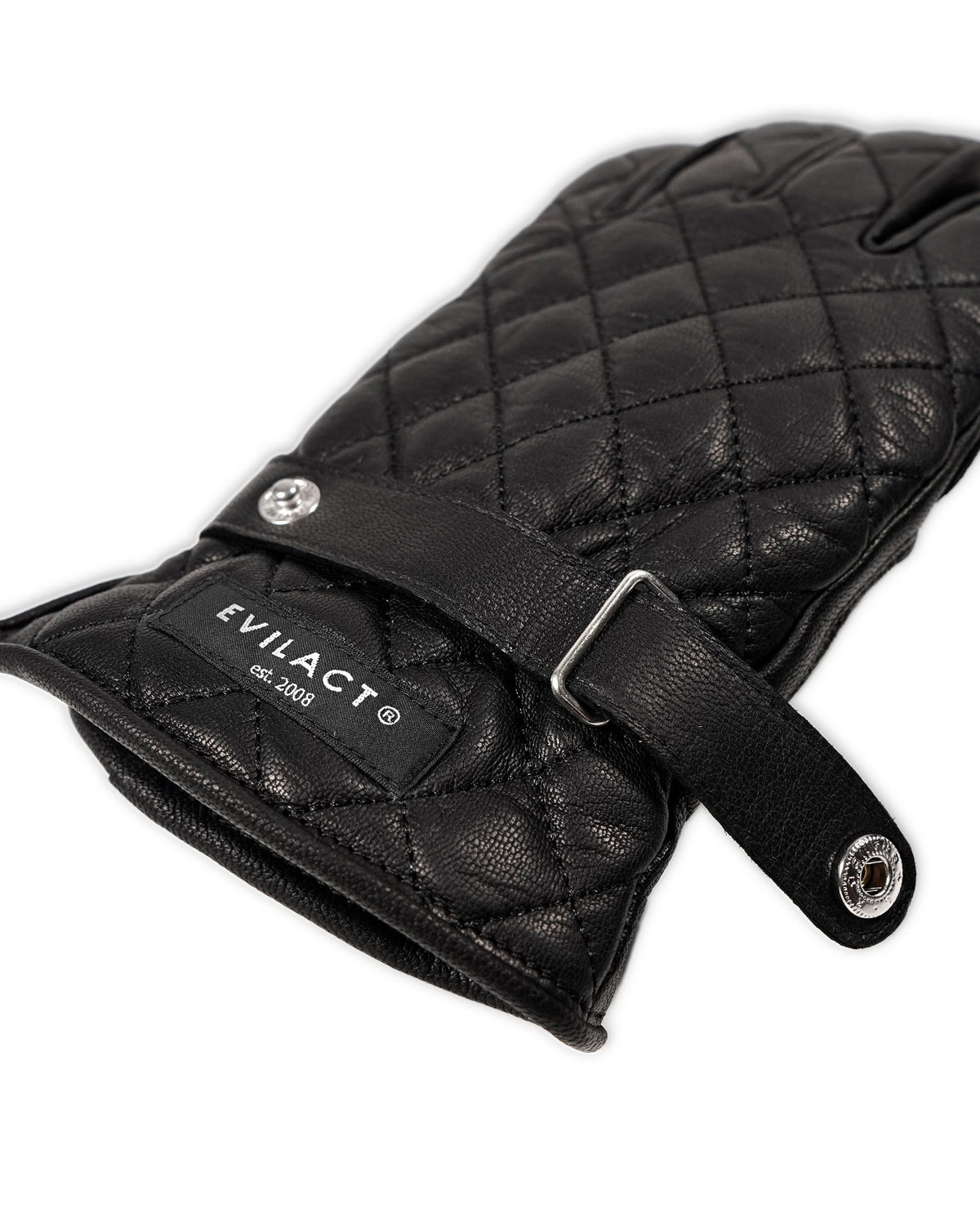 EVILACT DIAMOND STITCH GLOVES black