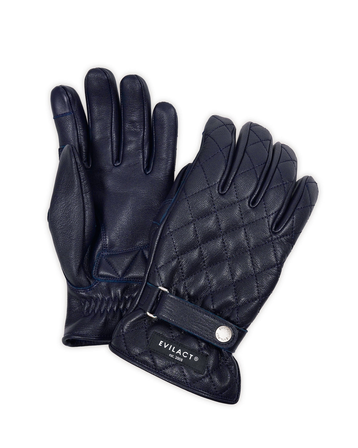 EVILACT DIAMOND STITCH GLOVES navy