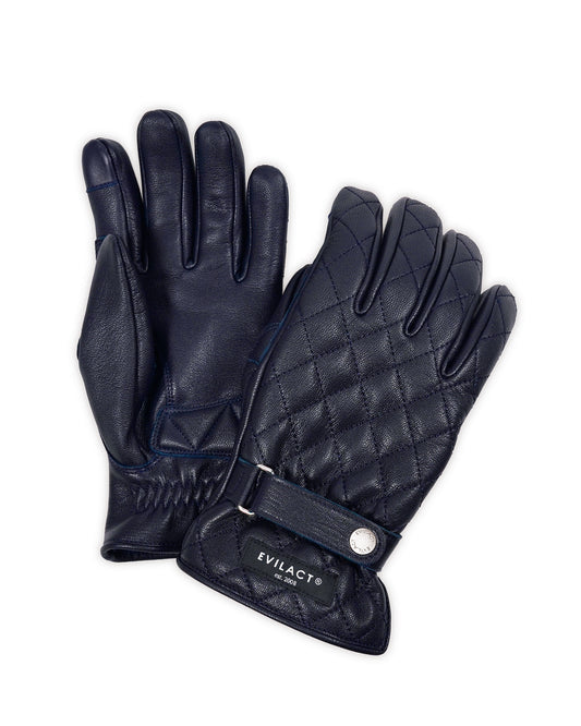 EVILACT DIAMOND STITCH GLOVES navy