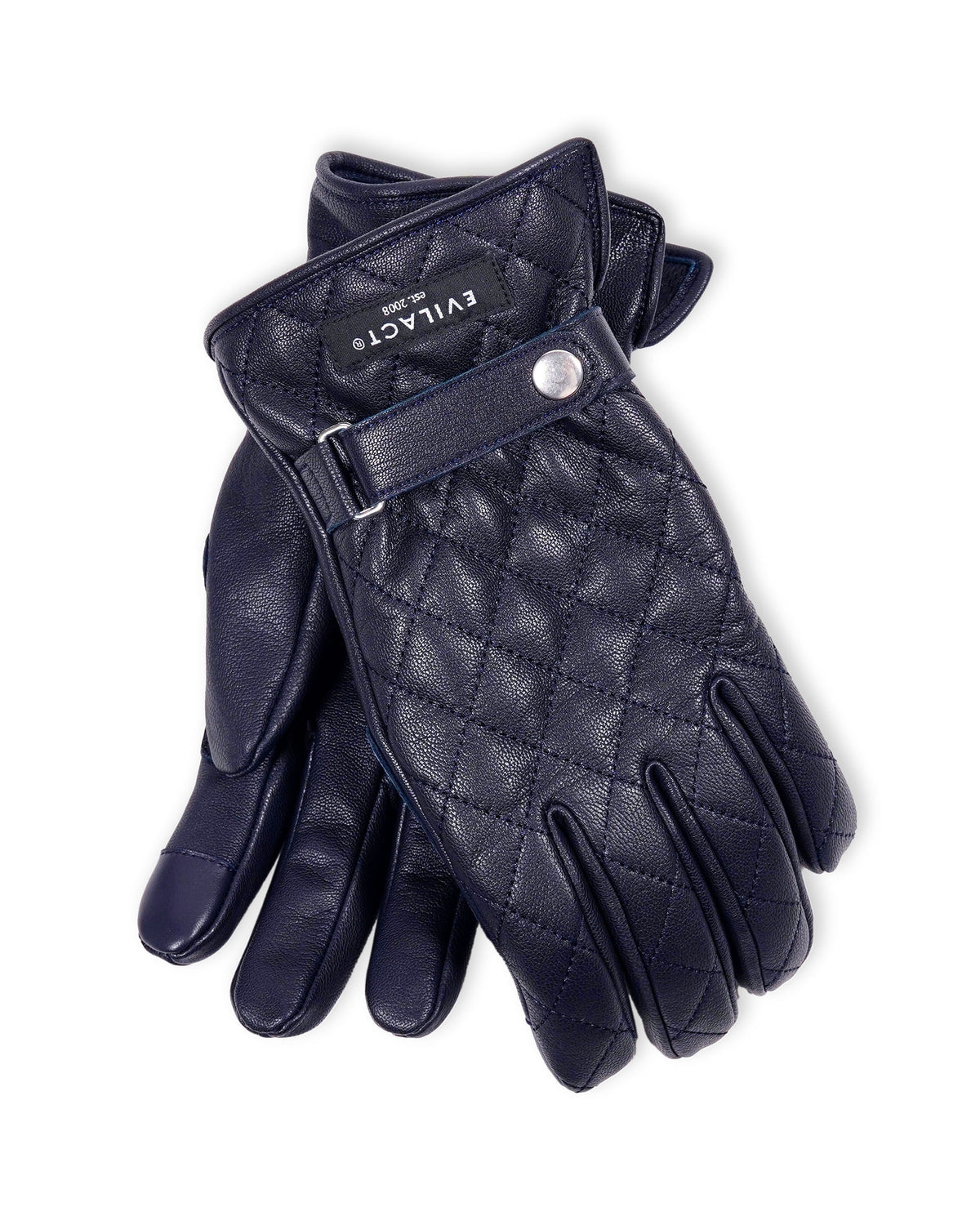 EVILACT DIAMOND STITCH GLOVES navy