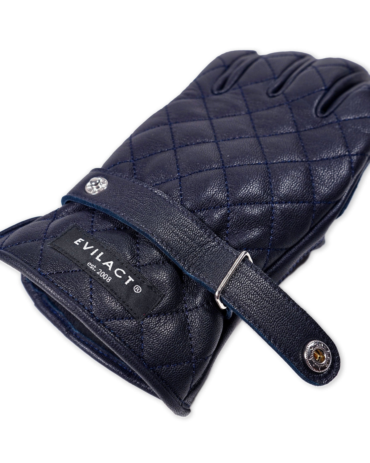 EVILACT DIAMOND STITCH GLOVES navy