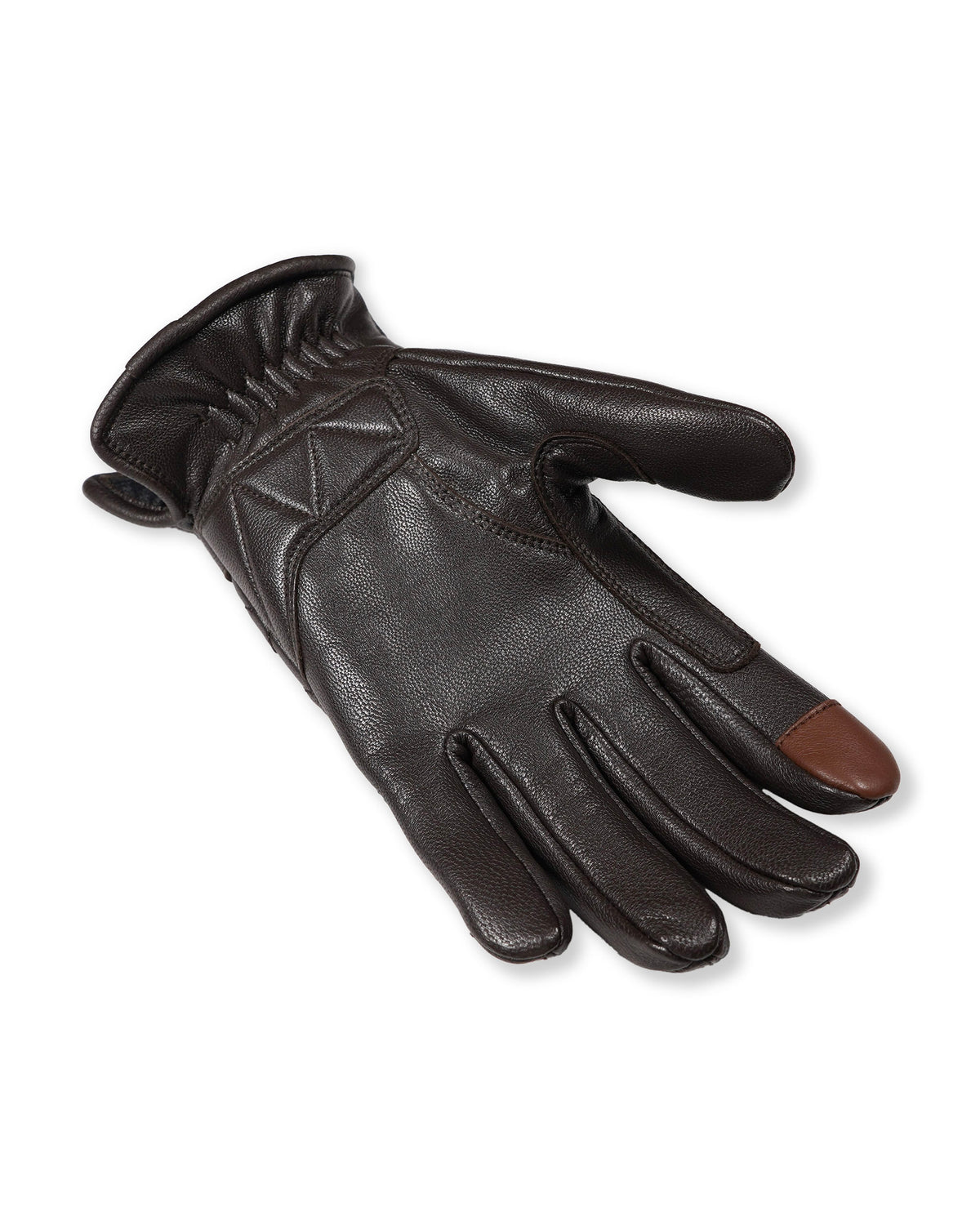 EVILACT DIAMOND STITCH GLOVES brown