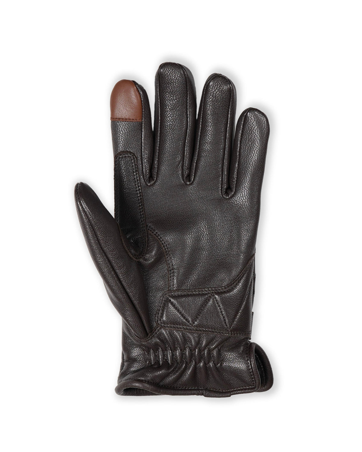 EVILACT DIAMOND STITCH GLOVES brown