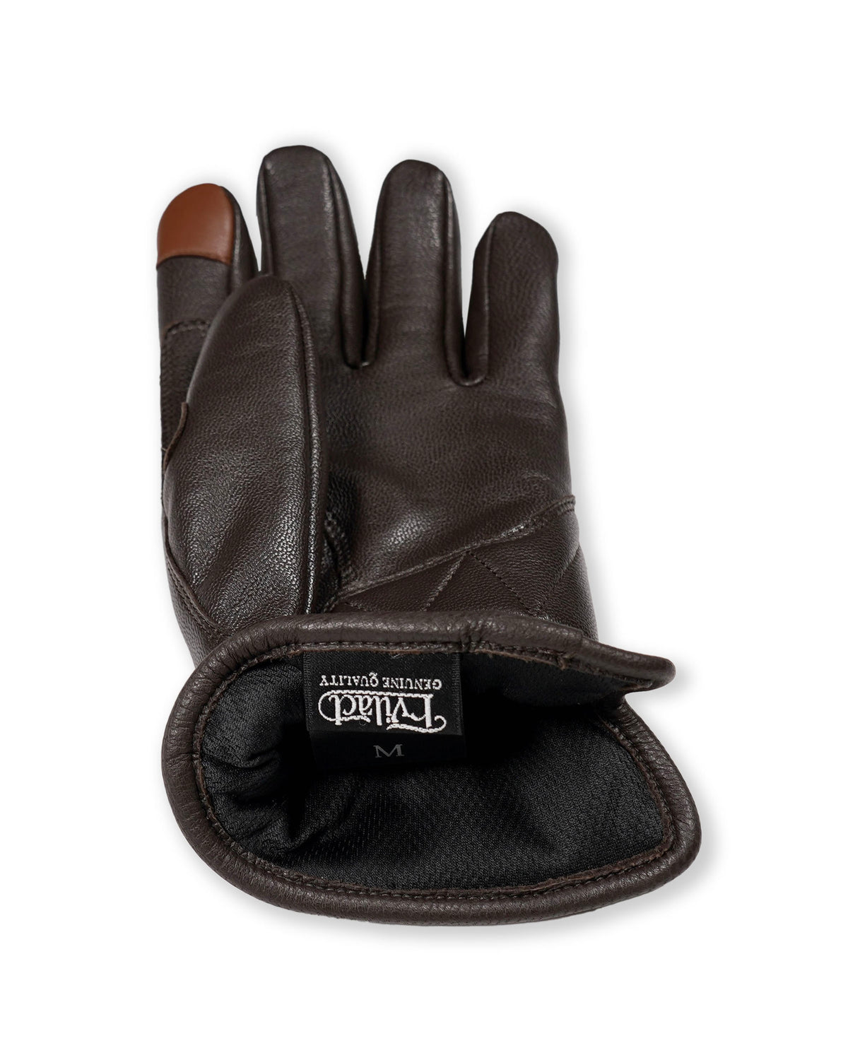 EVILACT DIAMOND STITCH GLOVES brown