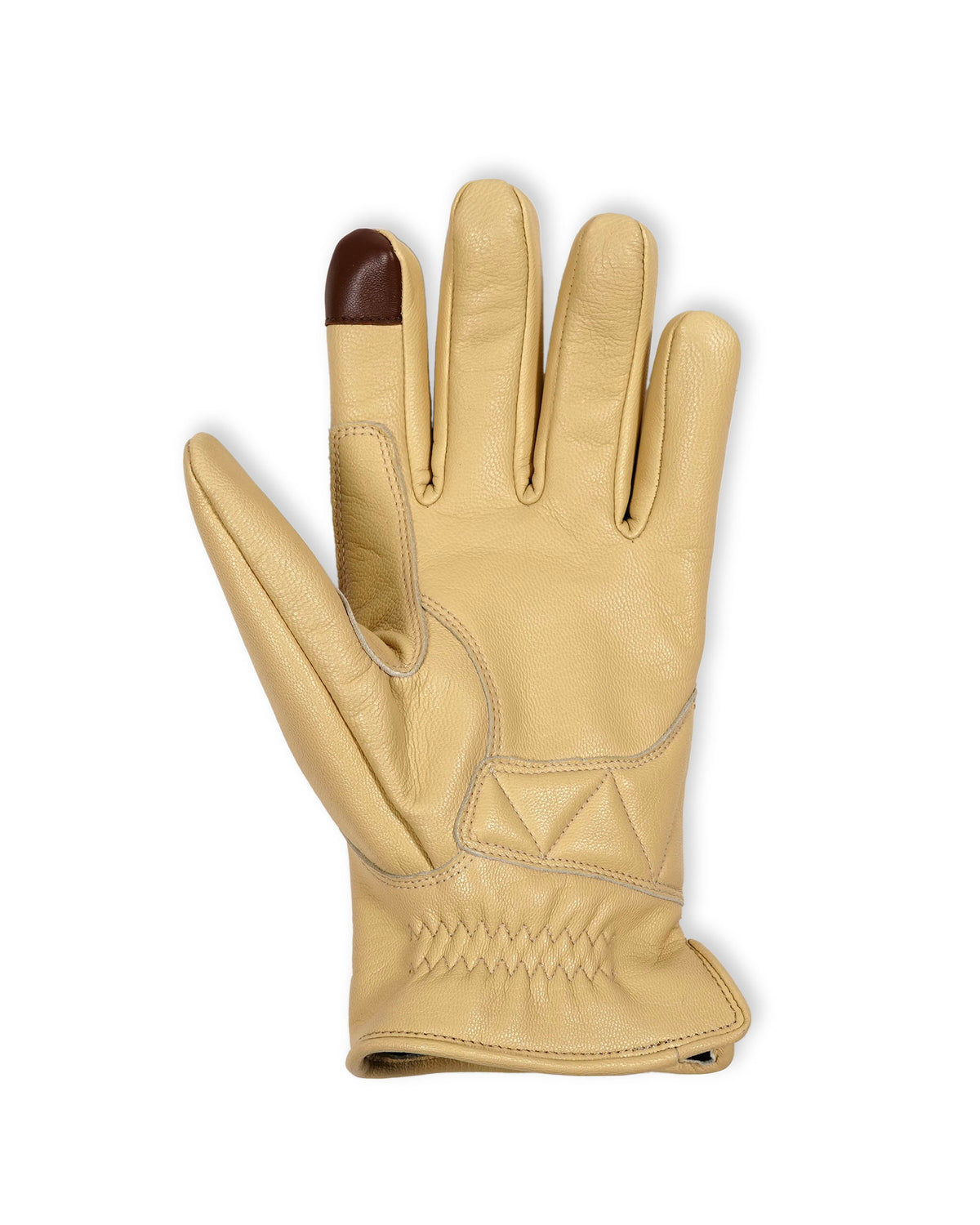 EVILACT DIAMOND STITCH GLOVES ivory