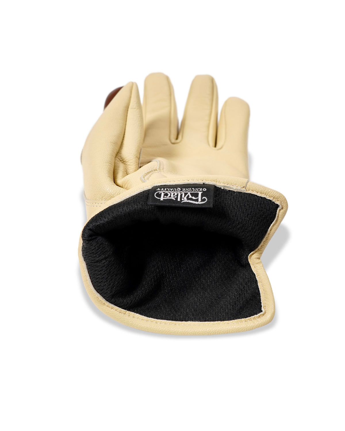 EVILACT DIAMOND STITCH GLOVES ivory
