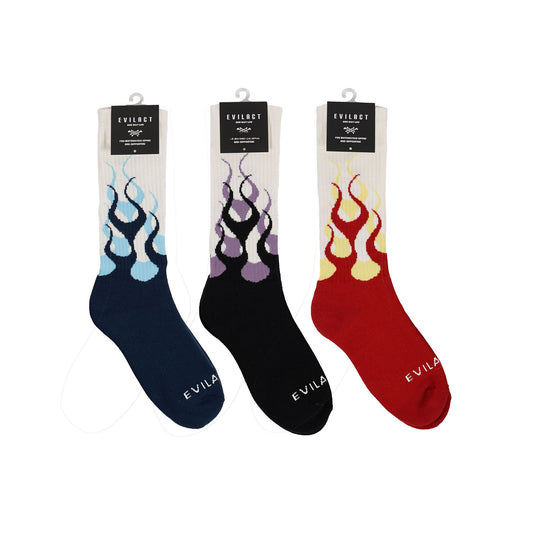 EVILACT FLAMES LONG SOCKS