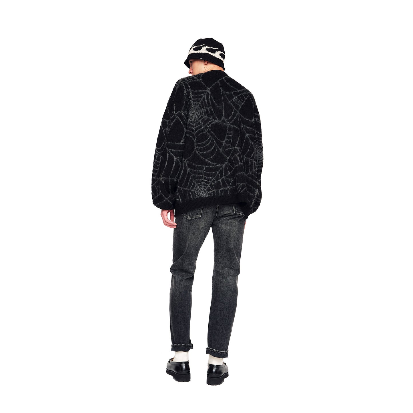 EVILACT SPIDER KNIT CARDIGAN