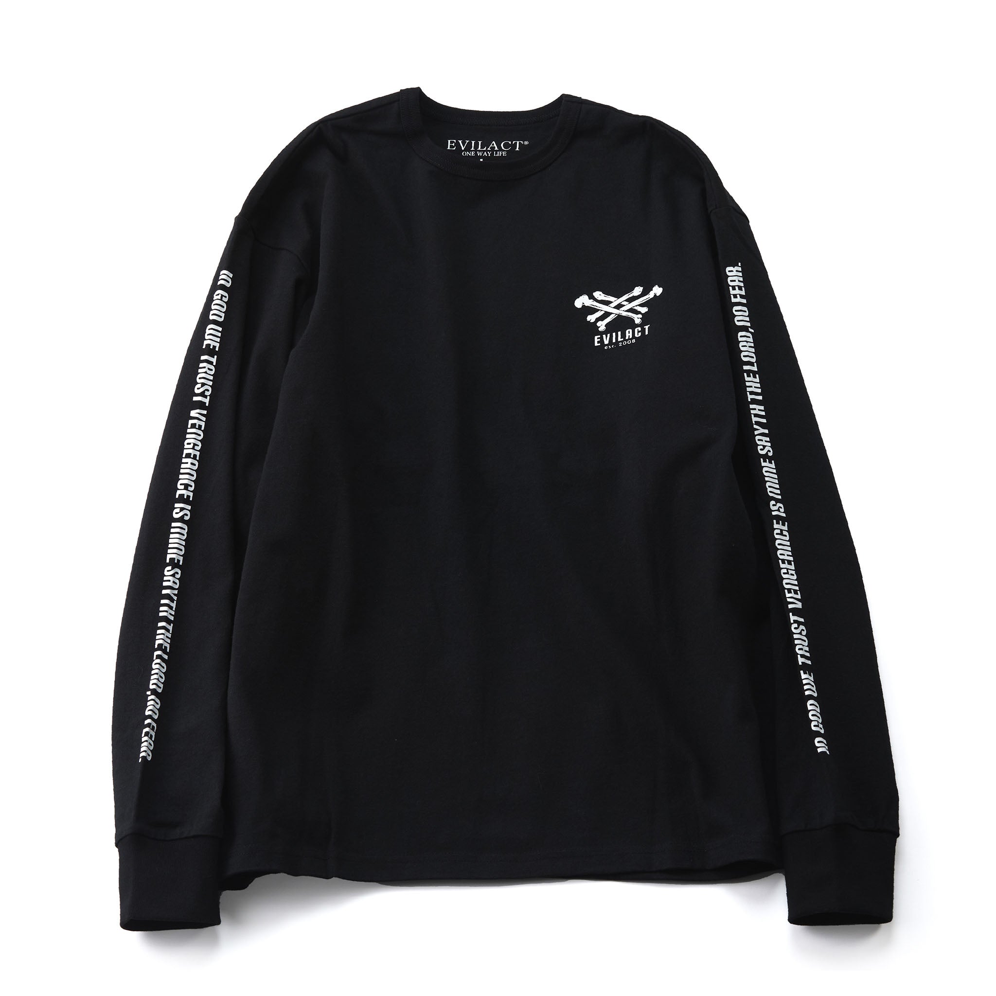EVILACT CROSS BONE LS black | EVILACT (イーブルアクト