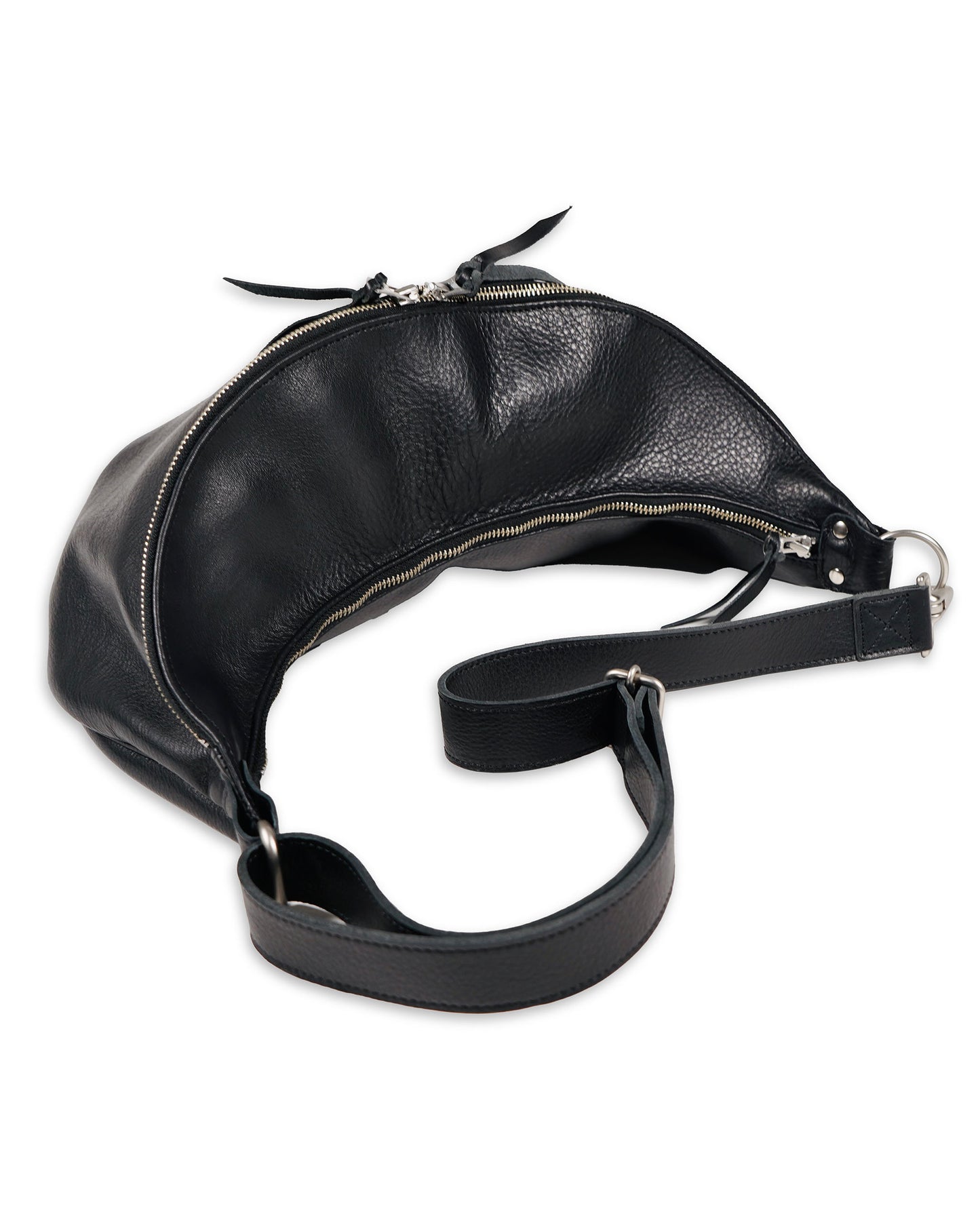 EVILACT LEATHER SHOULDER BAG-L black