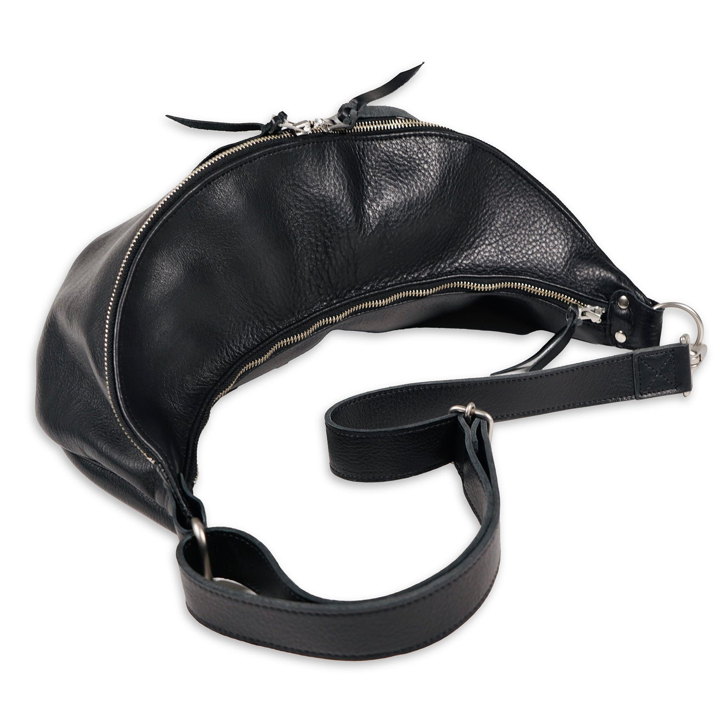 EVILACT LEATHER SHOULDER BAG Black