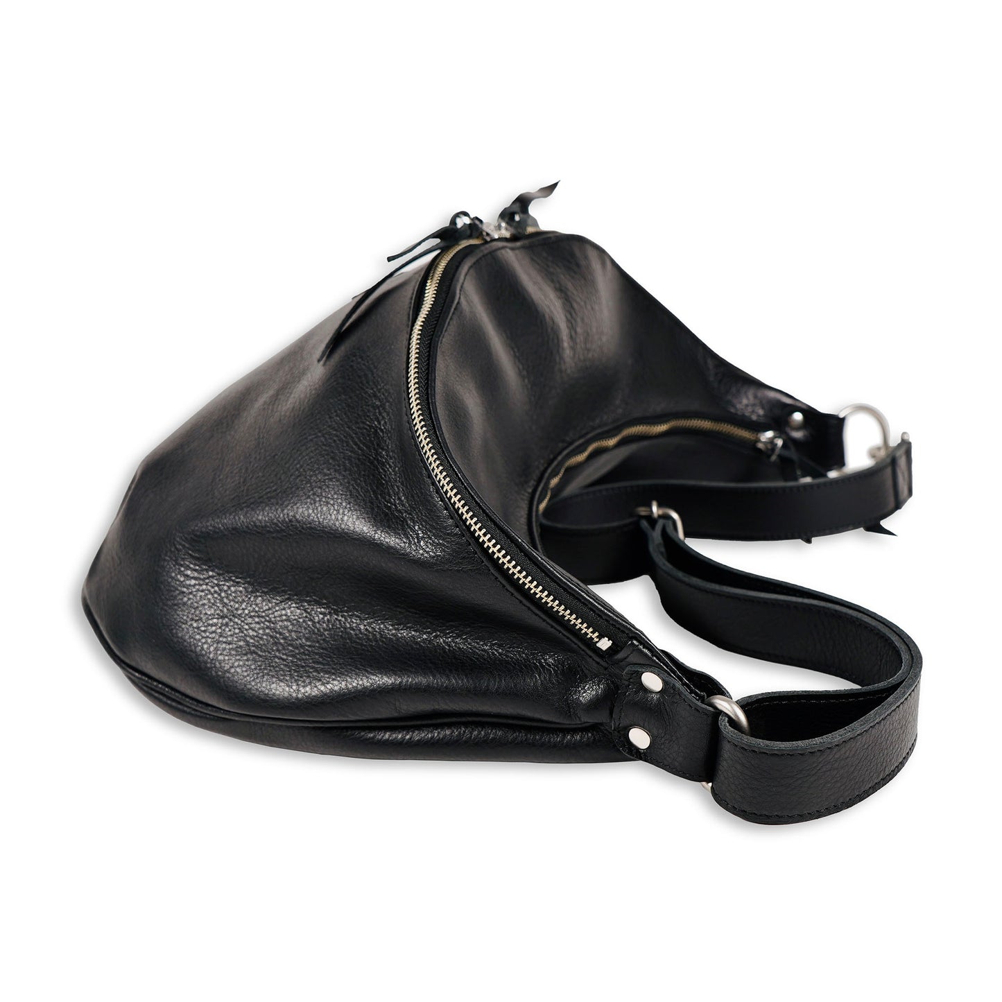 EVILACT LEATHER SHOULDER BAG Black