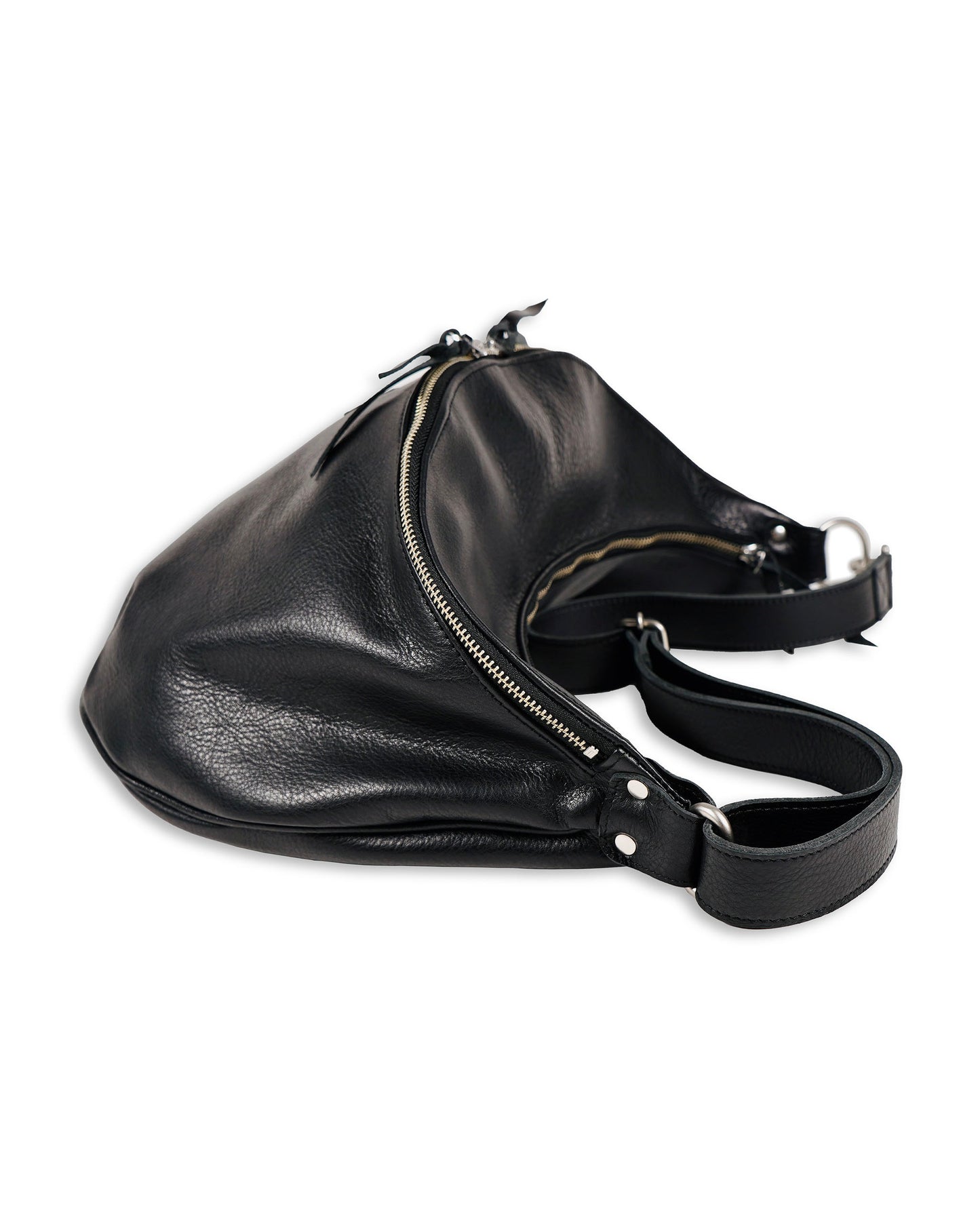 EVILACT LEATHER SHOULDER BAG-L black