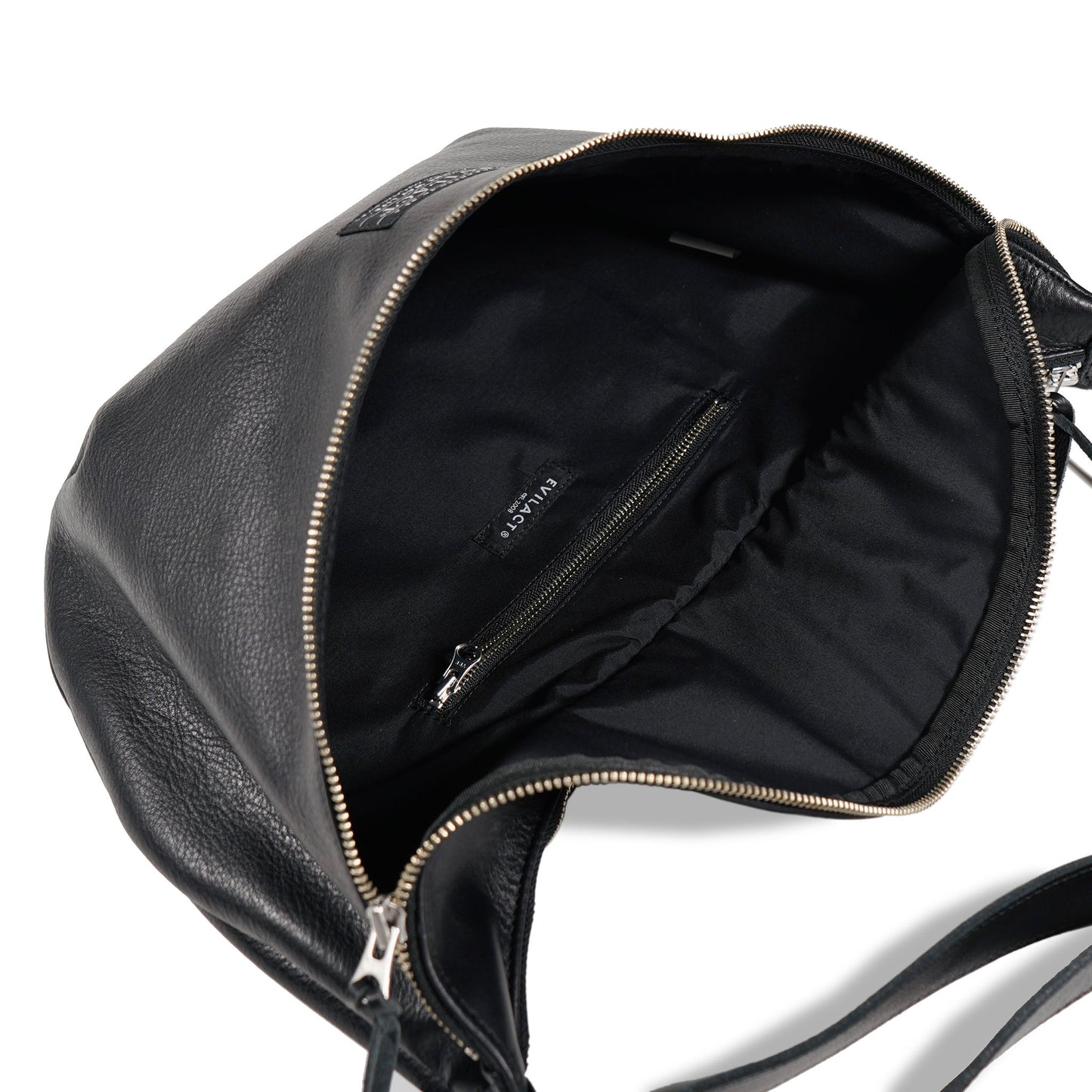 EVILACT LEATHER SHOULDER BAG Black