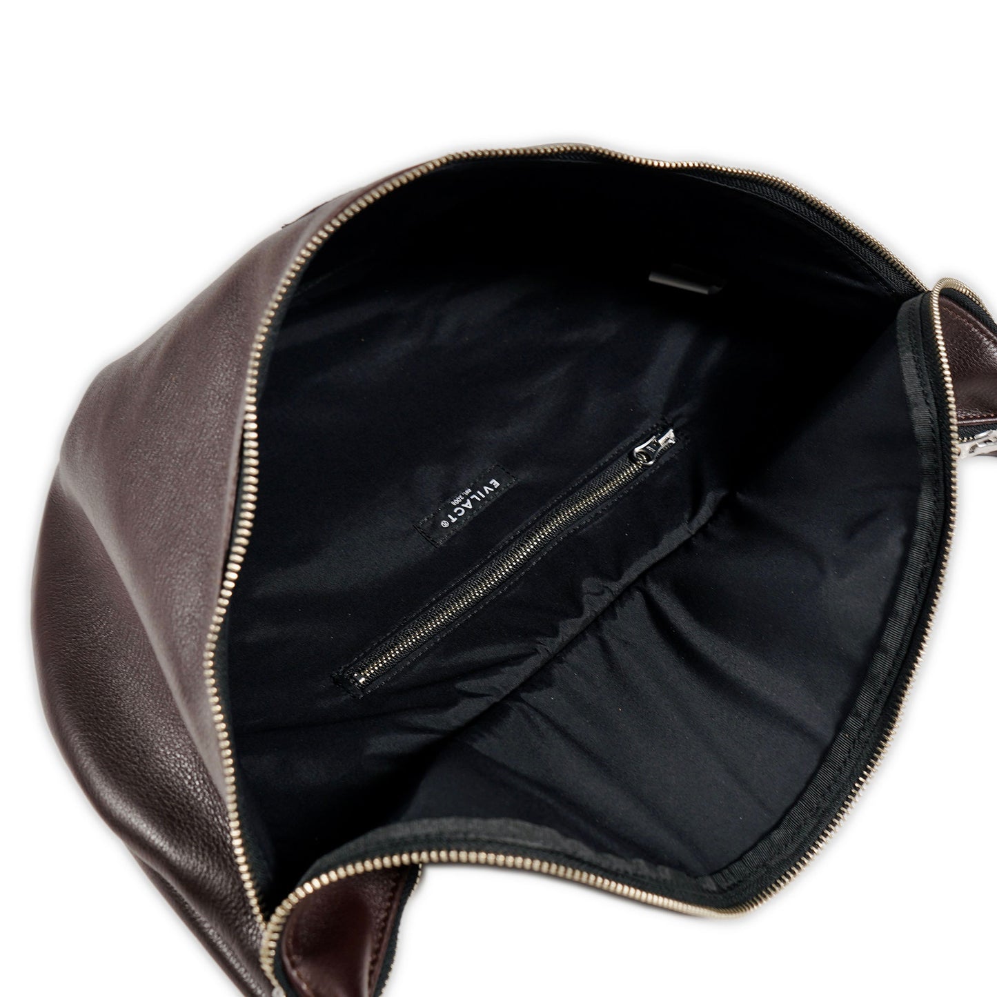 EVILACT LEATHER SHOULDER BAG Brown