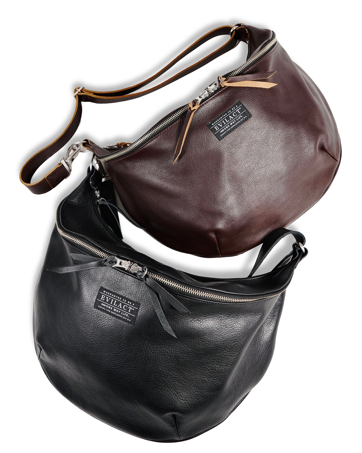 EVILACT LEATHER SHOULDER BAG Black