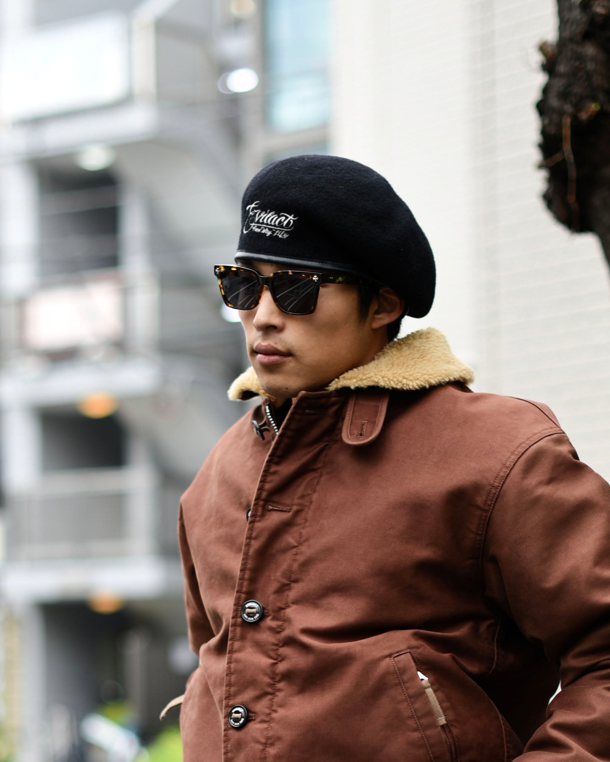 EVILACT WOOL BELET 25 burgundy | EVILACT (イーブルアクト）Official