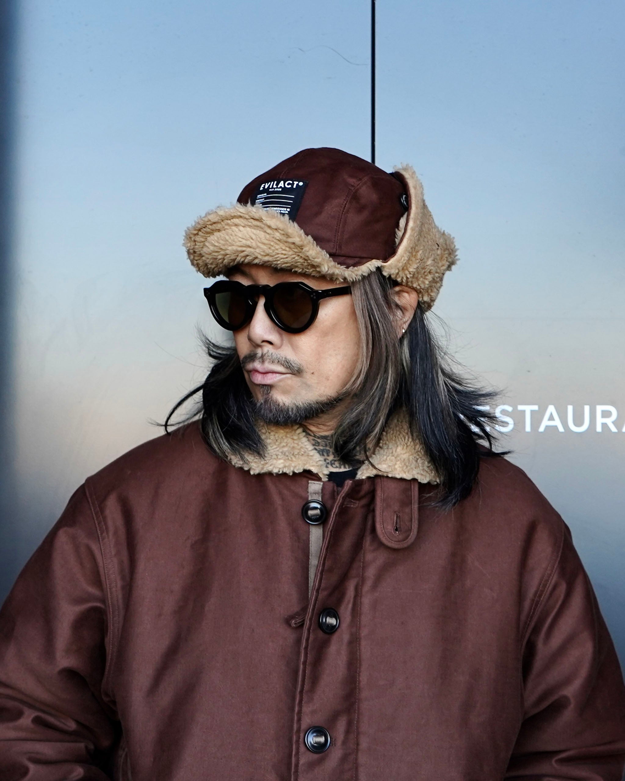 EVILACT FLIGHT CAP 25 navy | EVILACT (イーブルアクト）Official