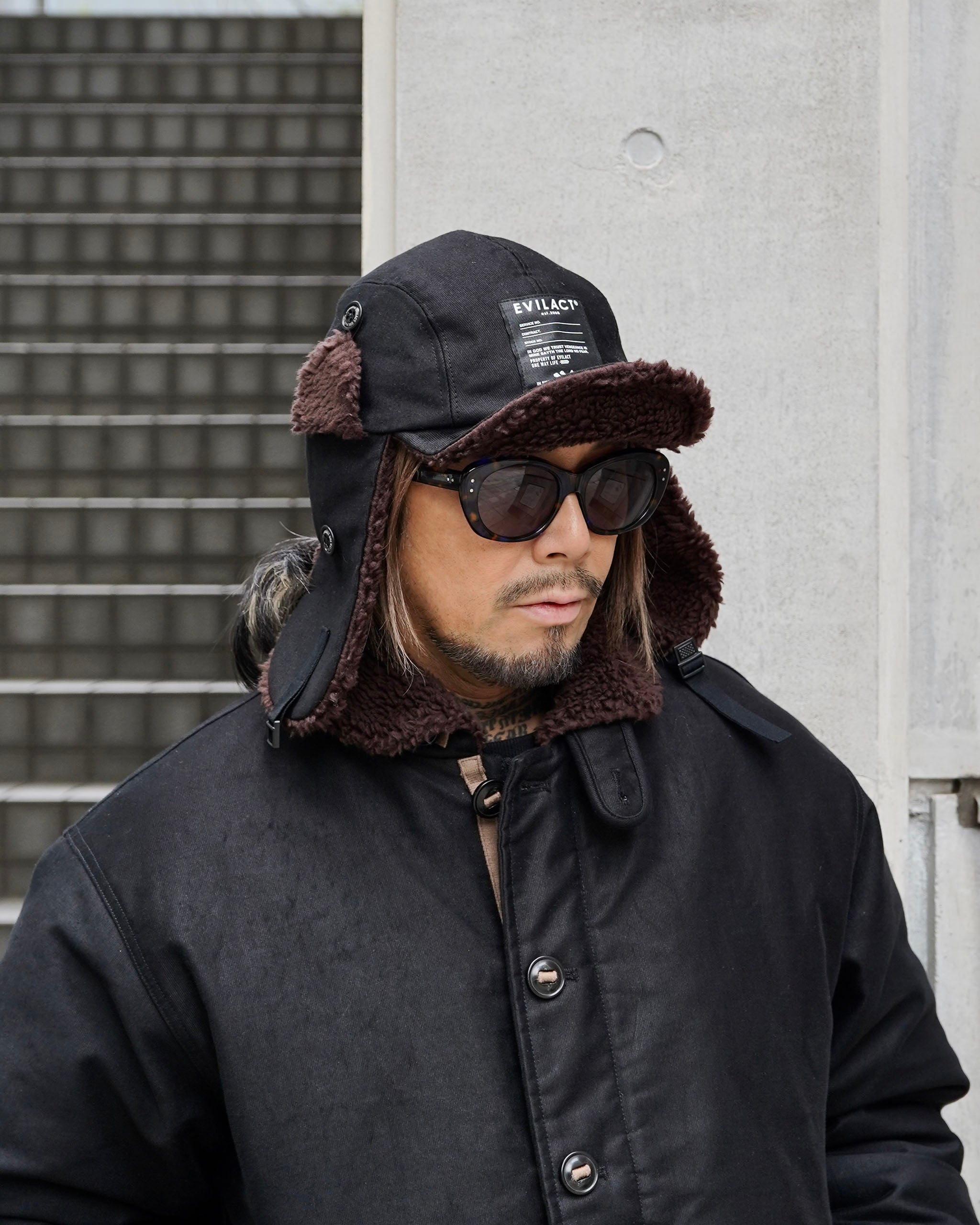 EVILACT FLIGHT CAP 25 black | EVILACT (イーブルアクト）Official