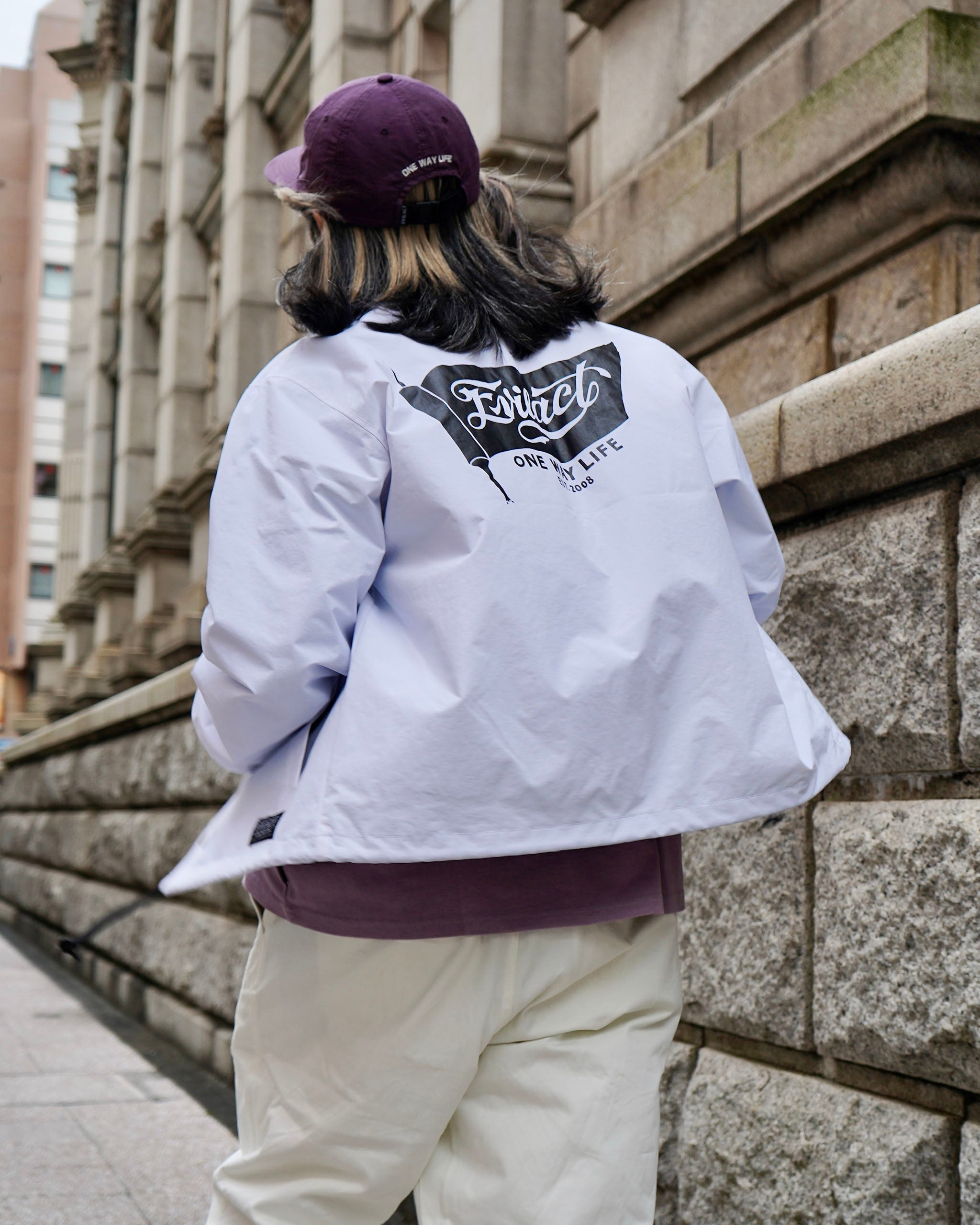 EVILACT FLAG WIND BREAKER white | EVILACT (イーブルアクト