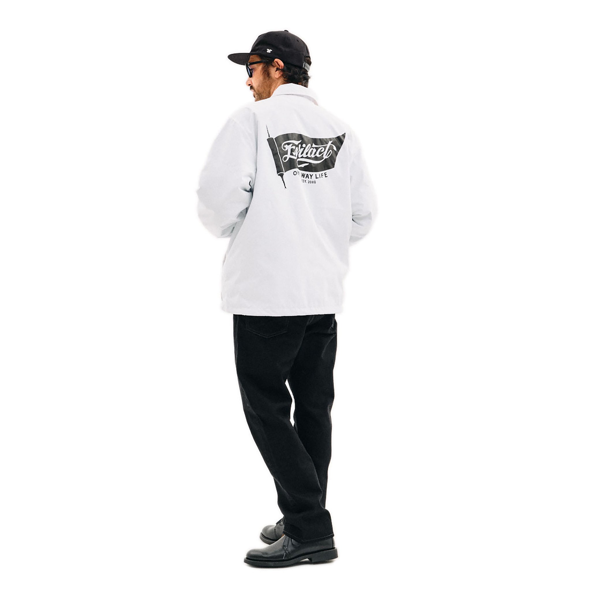 EVILACT FLAG WIND BREAKER white | EVILACT (イーブルアクト