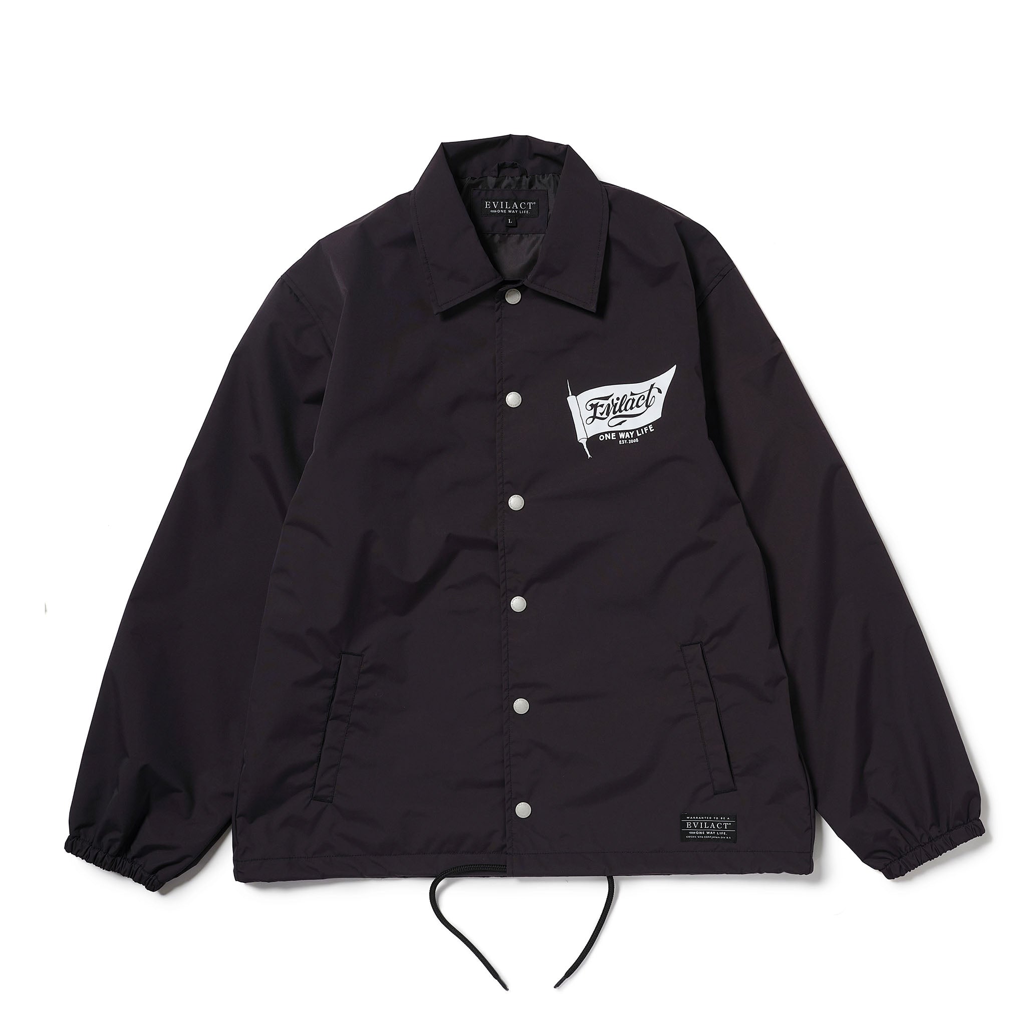 EVILACT ONE WAY LIFE ナイロンジャケット 黒 イーブルアクト レベル4 ジャケット | EVILACT LEVEL.4 JKT