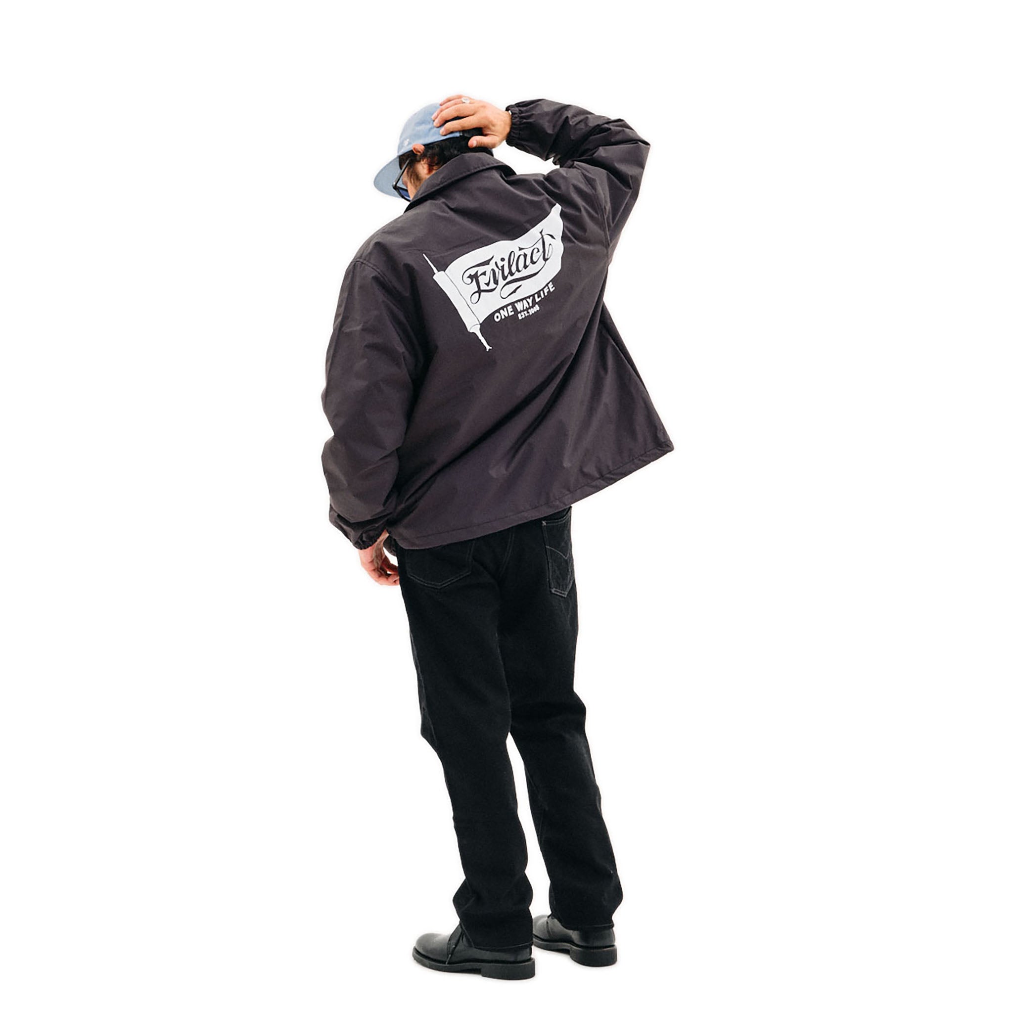 EVILACTイーブルアクト EVILACT FLAG WIND BREAKER black | EVILACT (イーブルアクト