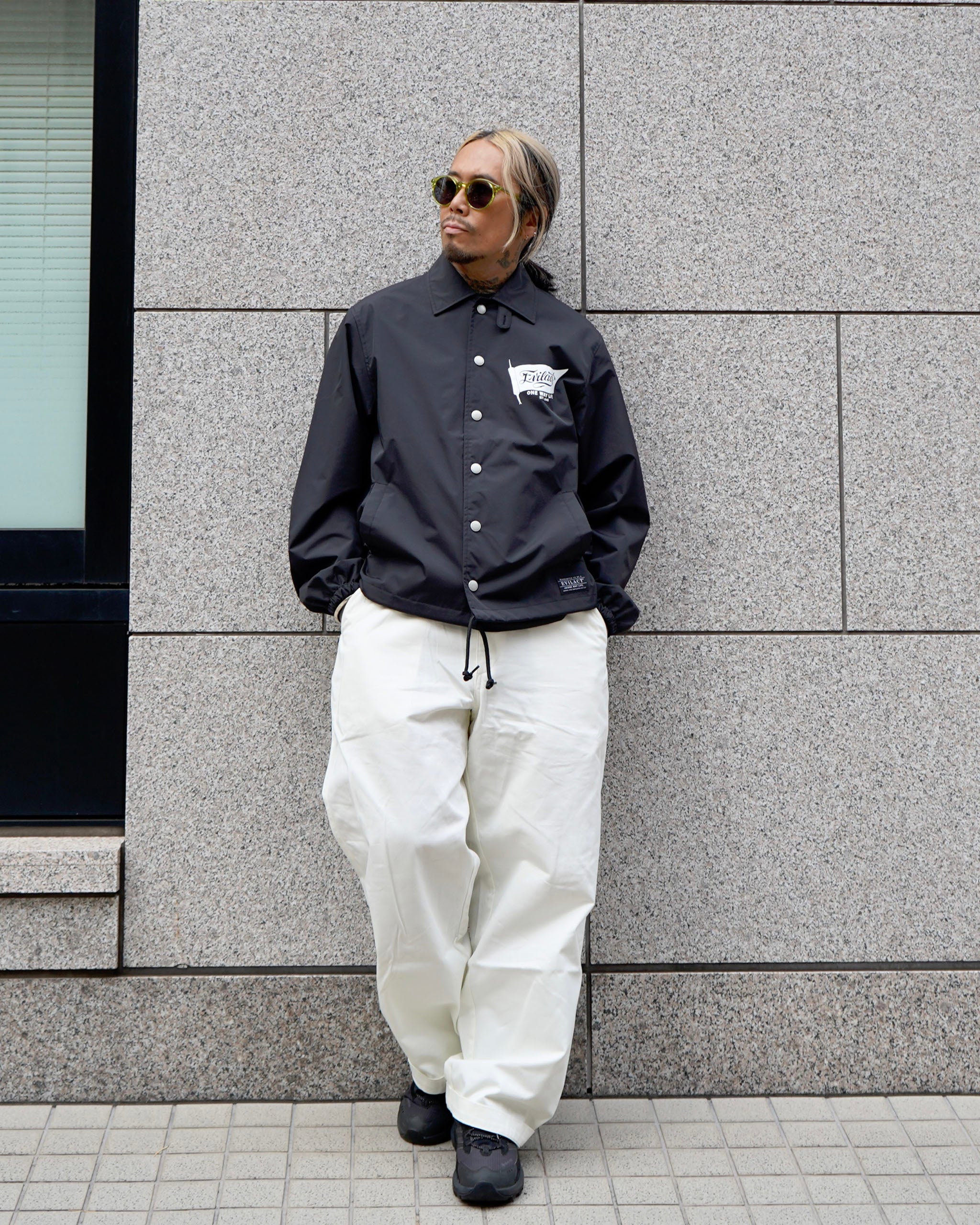 EVILACT FLAG WIND BREAKER black | EVILACT (イーブルアクト