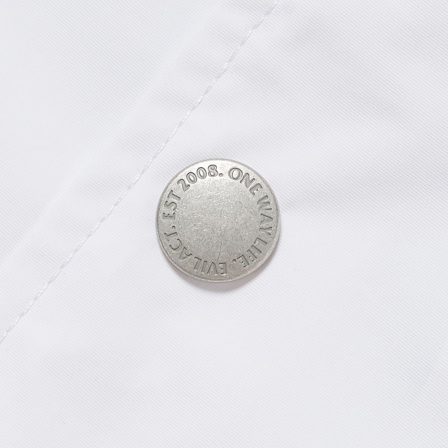 EVILACT CROSS BONE WIND BREAKER White