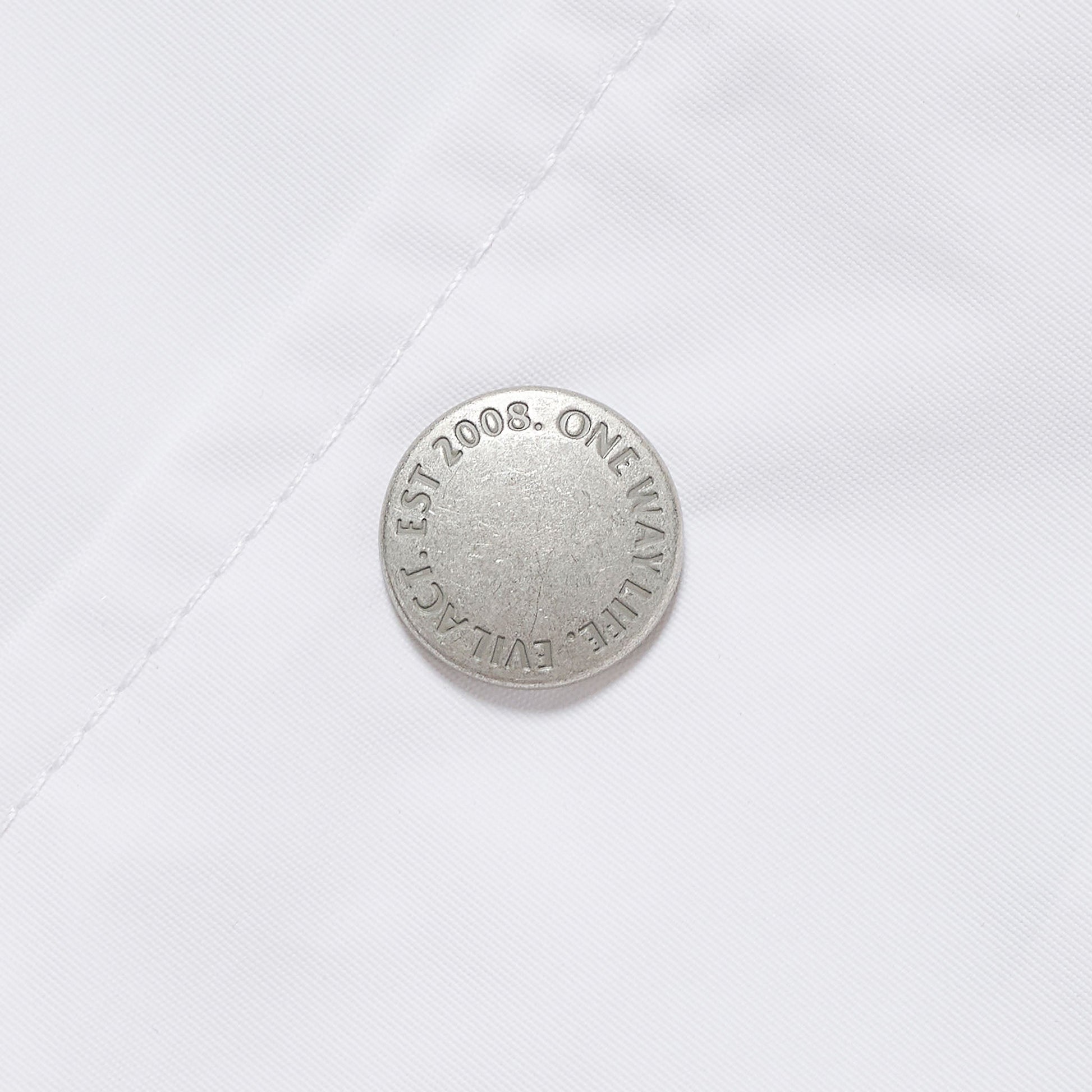 EVILACT CROSS BONE WIND BREAKER White