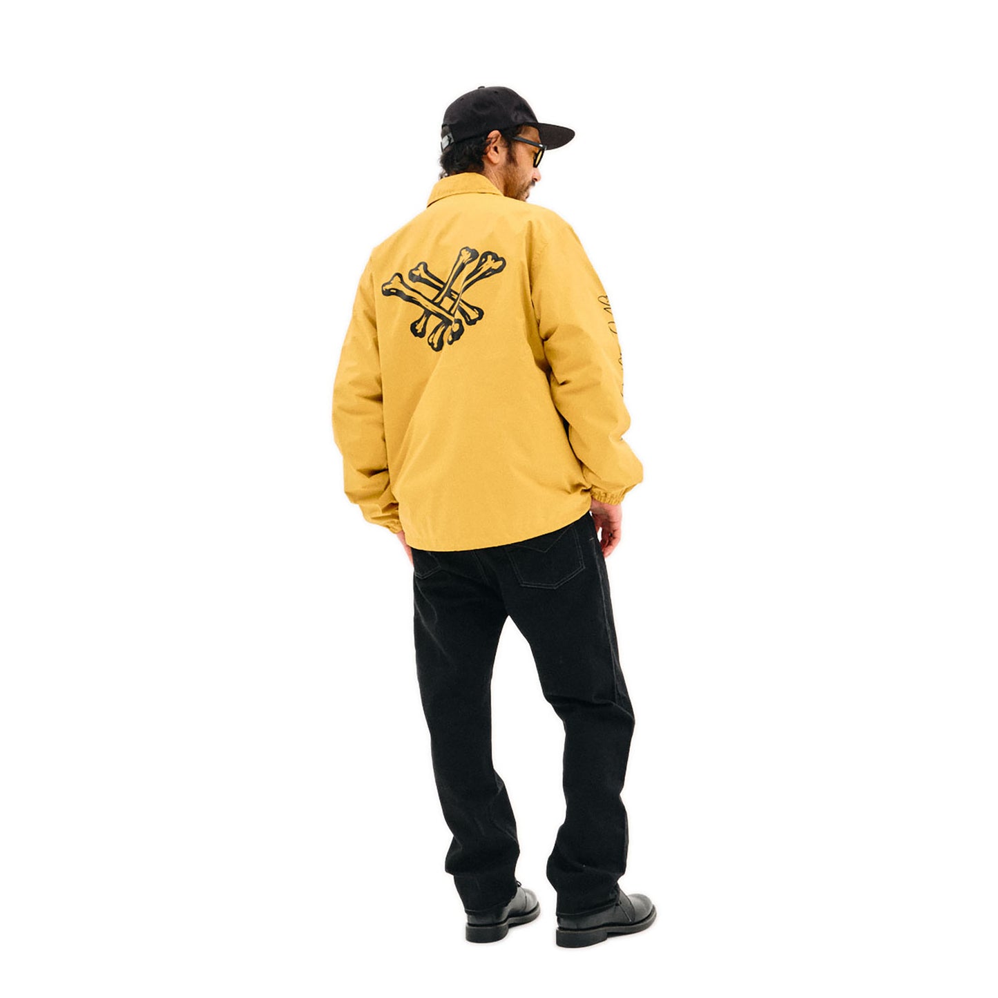 EVILACT CROSS BONE WIND BREAKER mustard