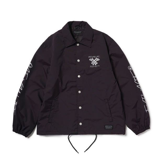 EVILACT CROSS BONE WIND BREAKER black